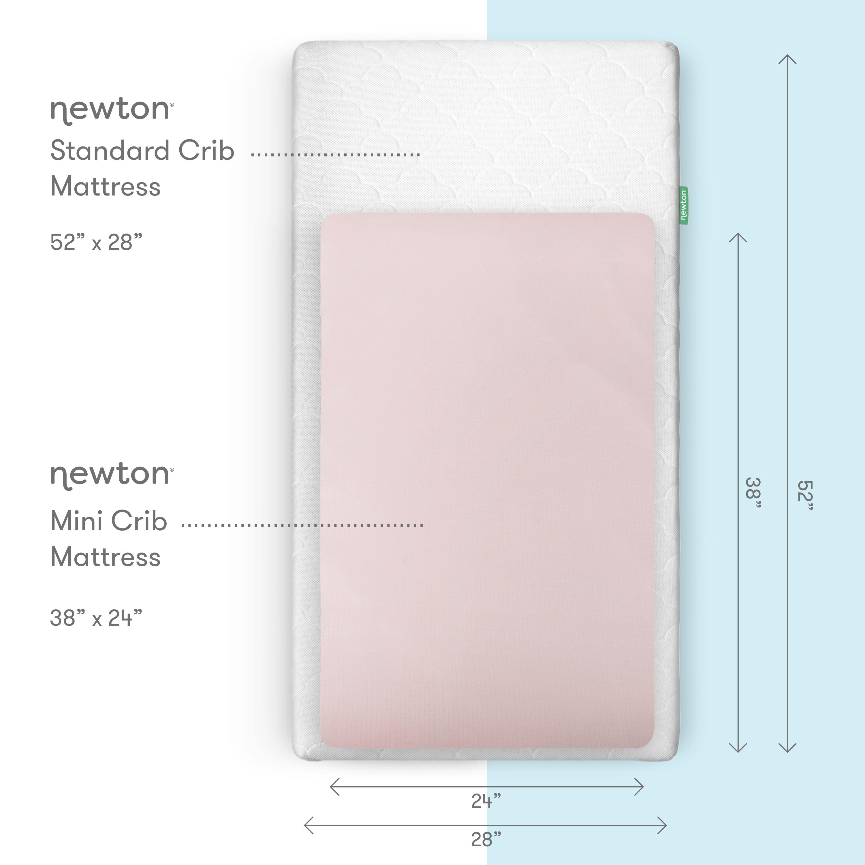 Newton Baby Solid Mini Crib Sheets (Set of 2), Pink, large