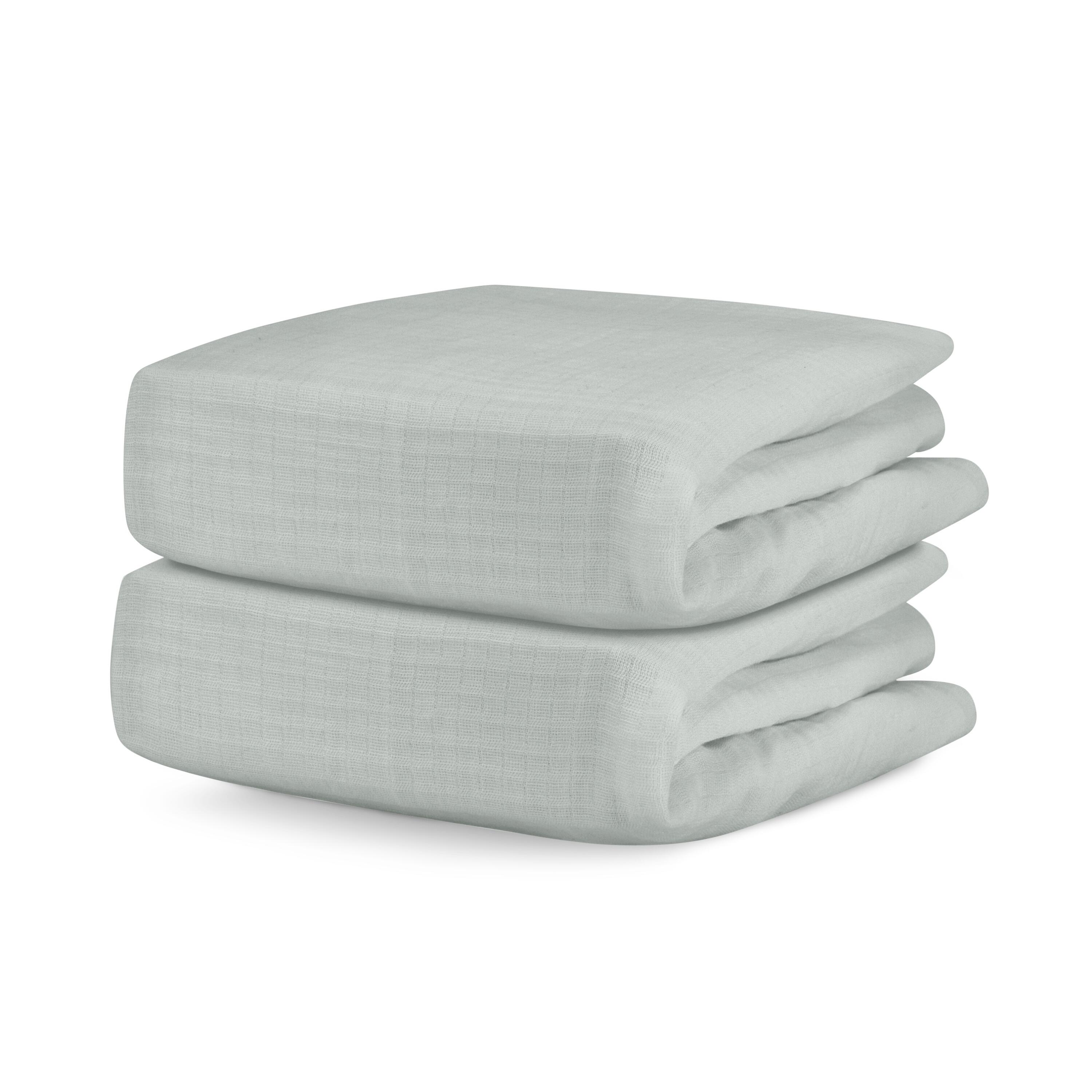 Newton Baby Solid Mini Crib Sheets (Set of 2), Sage, large
