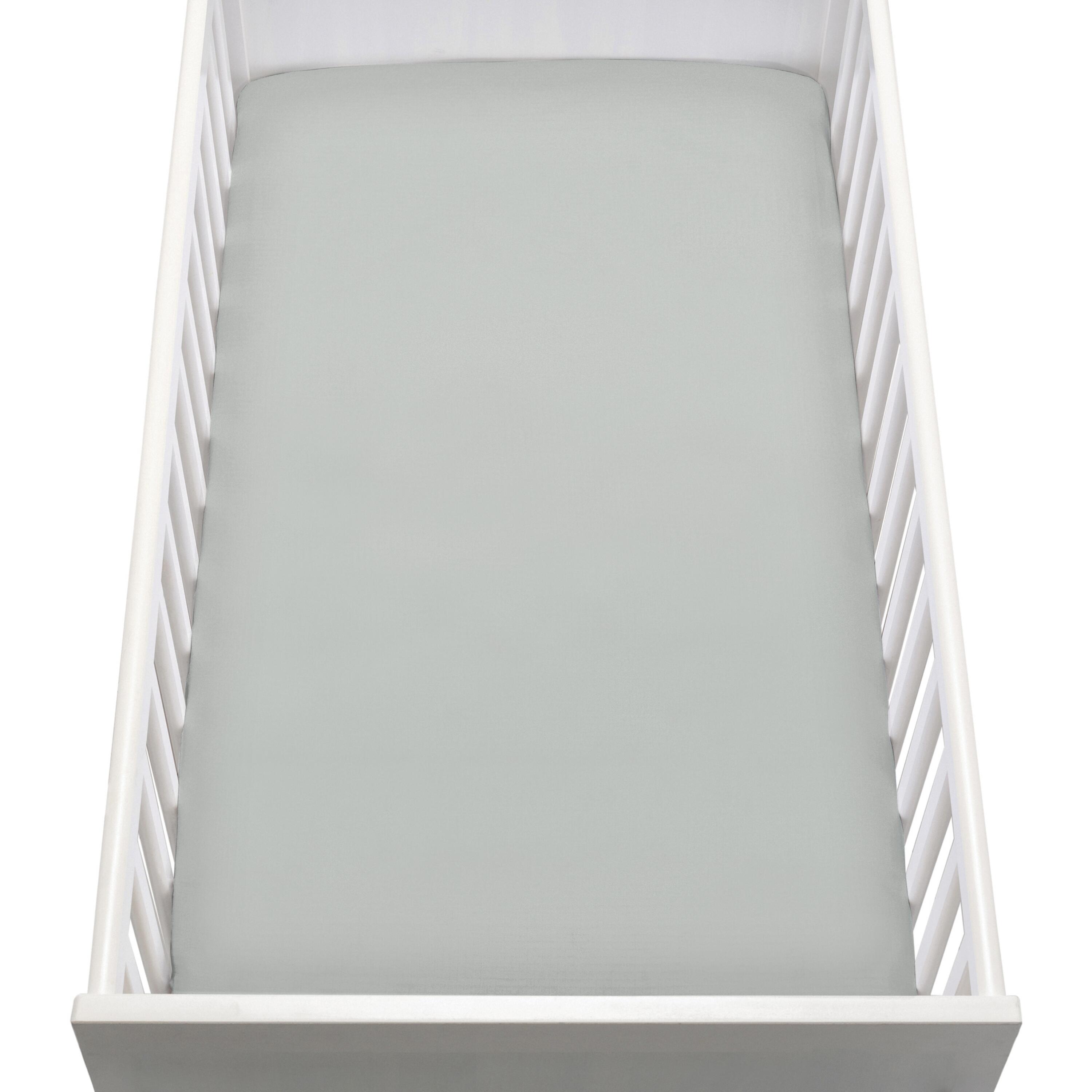 Newton Baby Solid Mini Crib Sheets (Set of 2), Sage, large