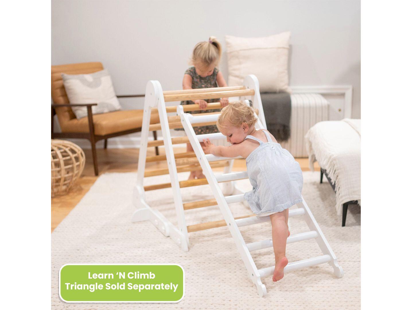 Little Partners Climbing Ladder, Soft White, large