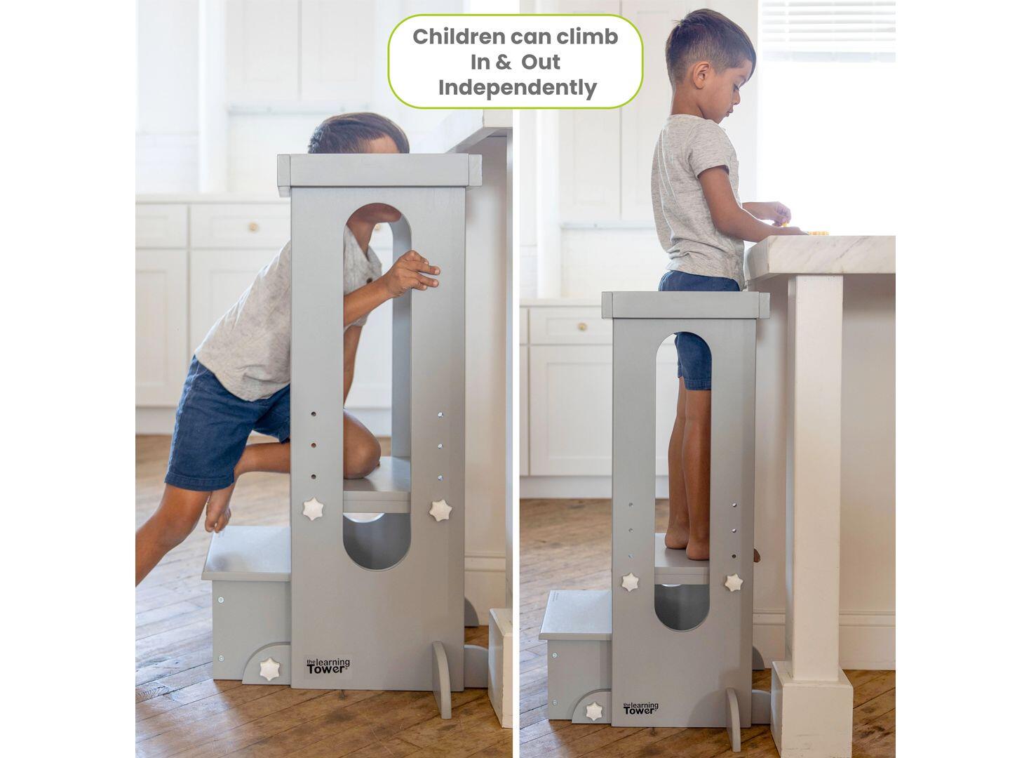 Little Partners Learning Tower, Silver Drop, large