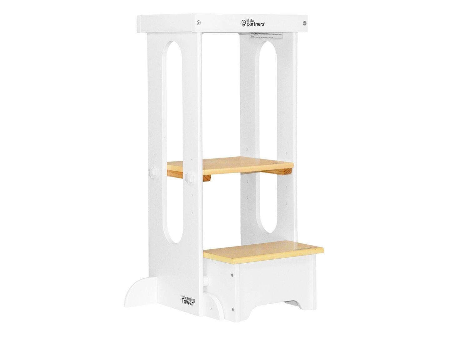 Little Partners Learning Tower, White/Natural, large
