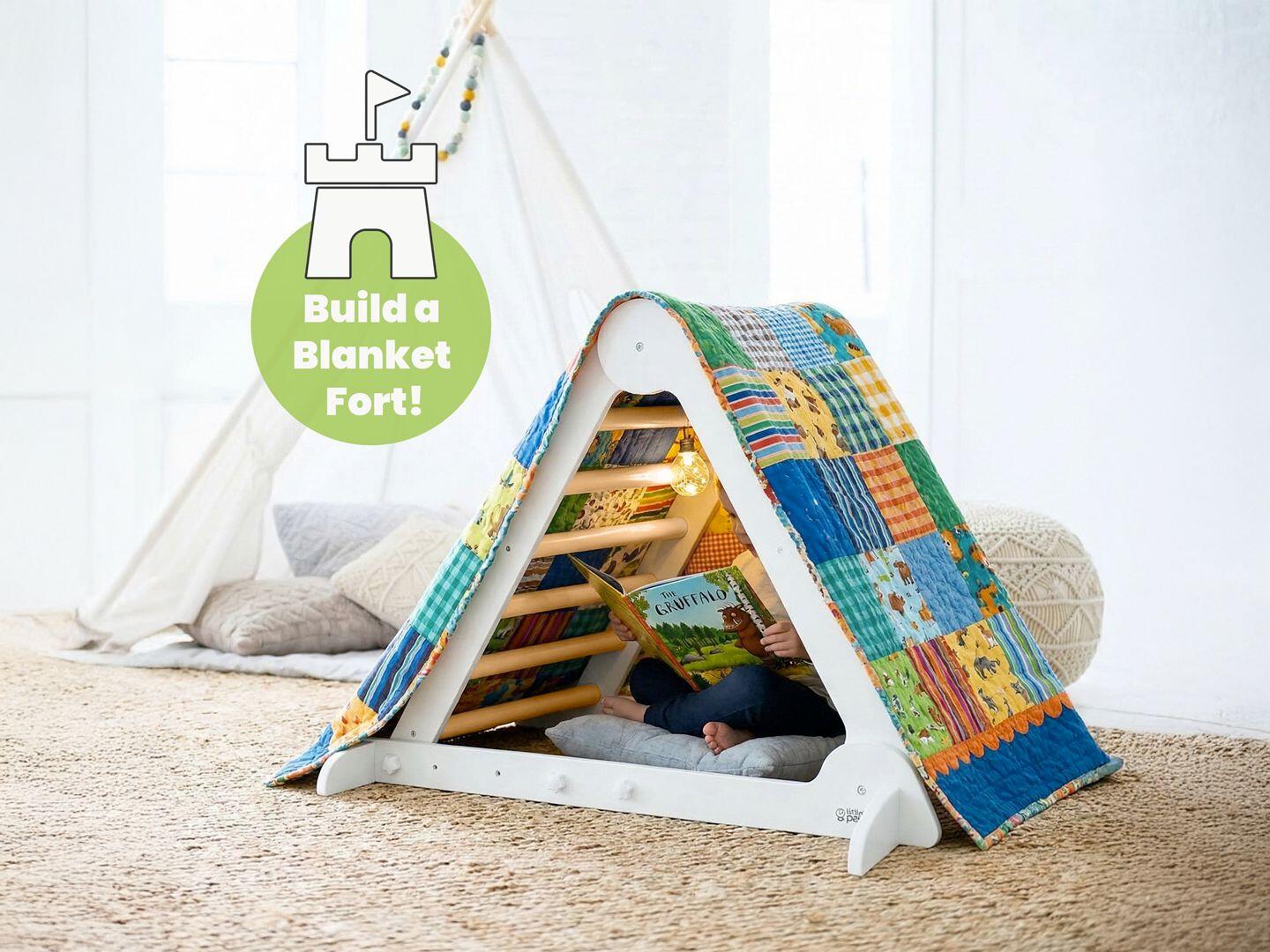 Little Partners Learn 'N Climb Triangle, White/Natural, large