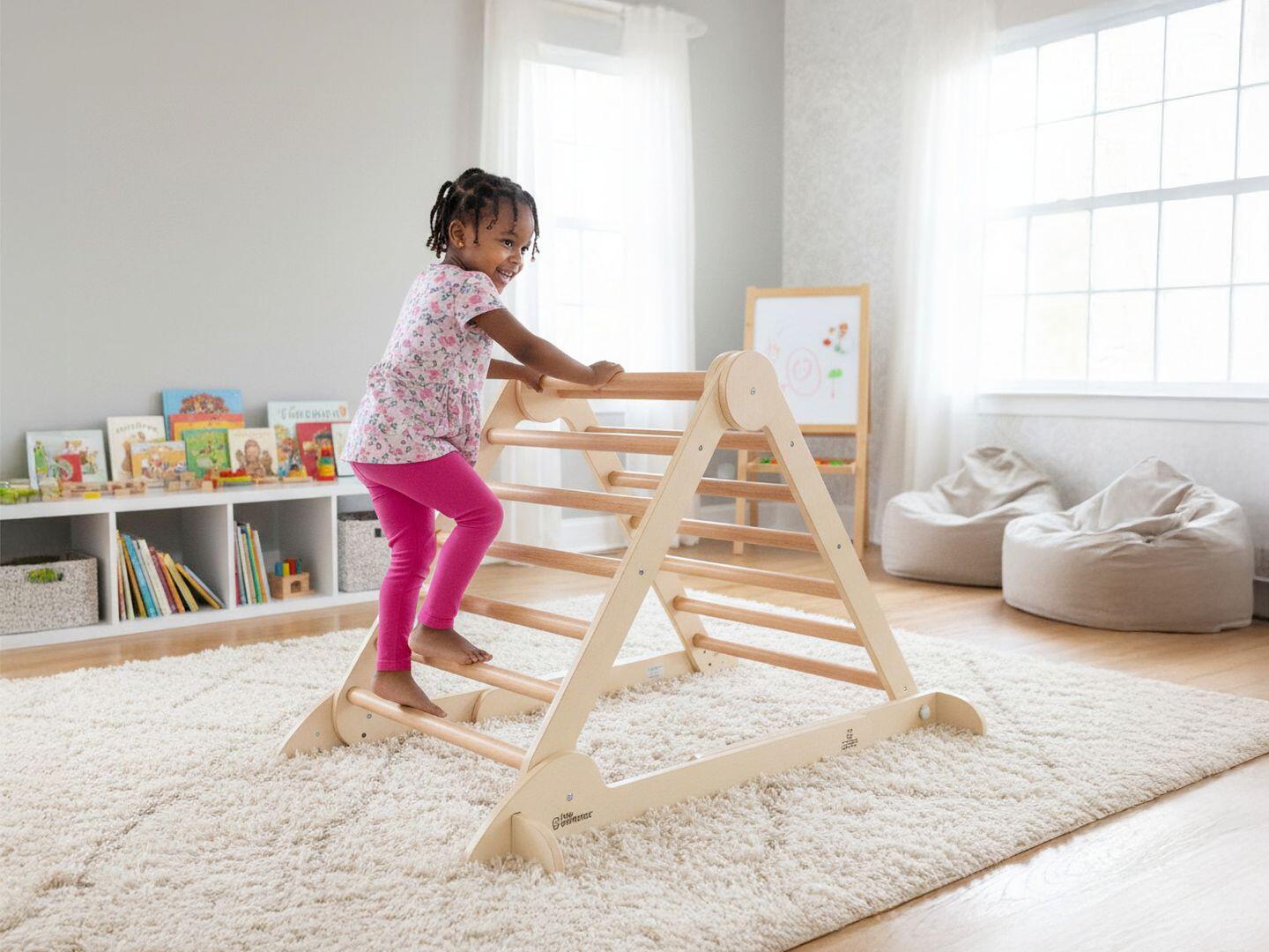Little Partners Learn 'N Climb Triangle, Natural, rollover