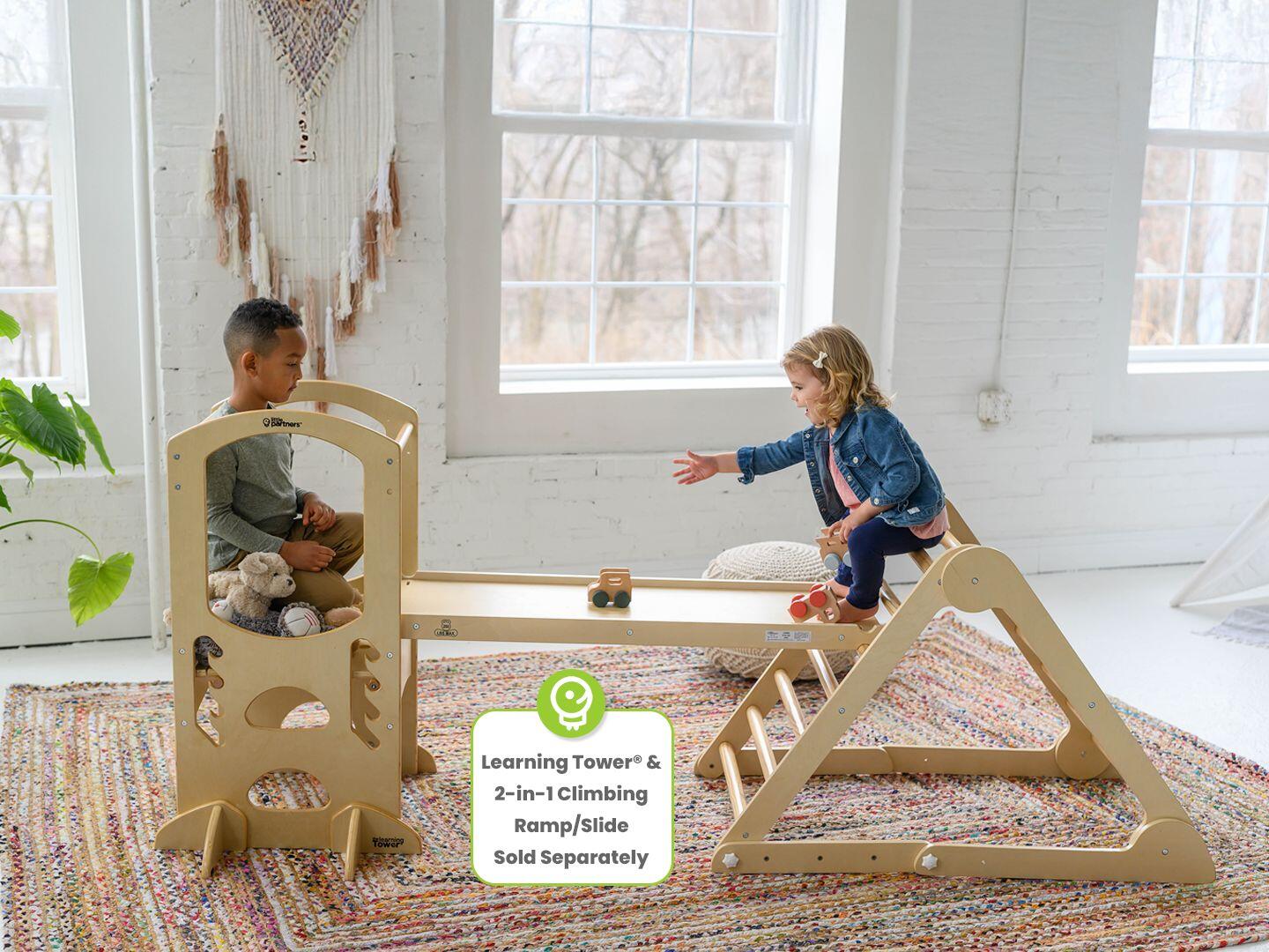 Little Partners Learn 'N Climb Triangle, Natural, large