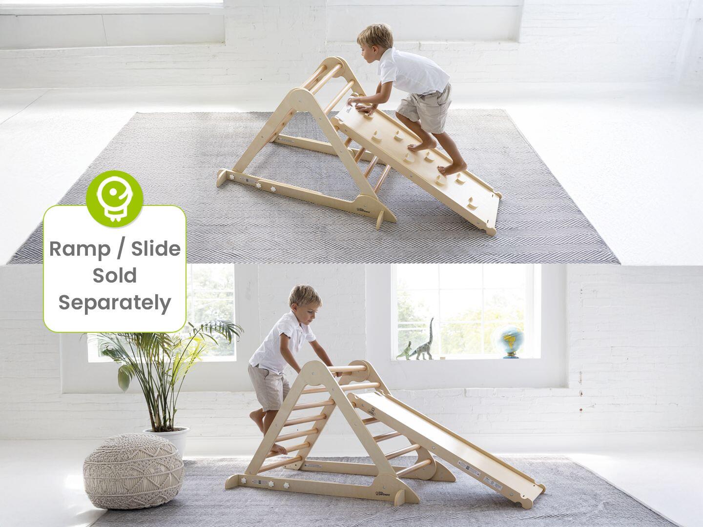 Little Partners Learn 'N Climb Triangle, Natural, large