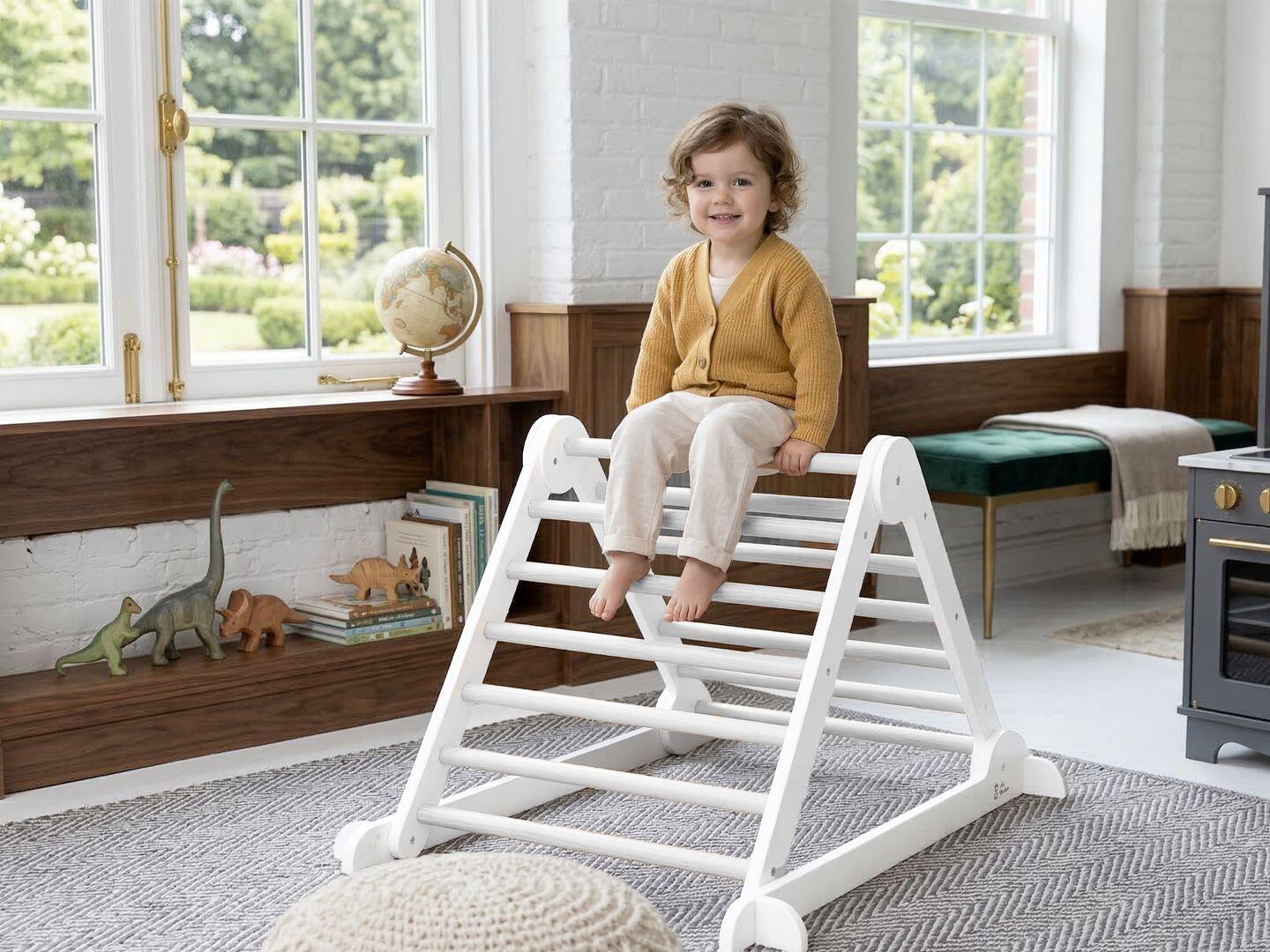 Little Partners Learn 'N Climb Triangle, Soft White, large