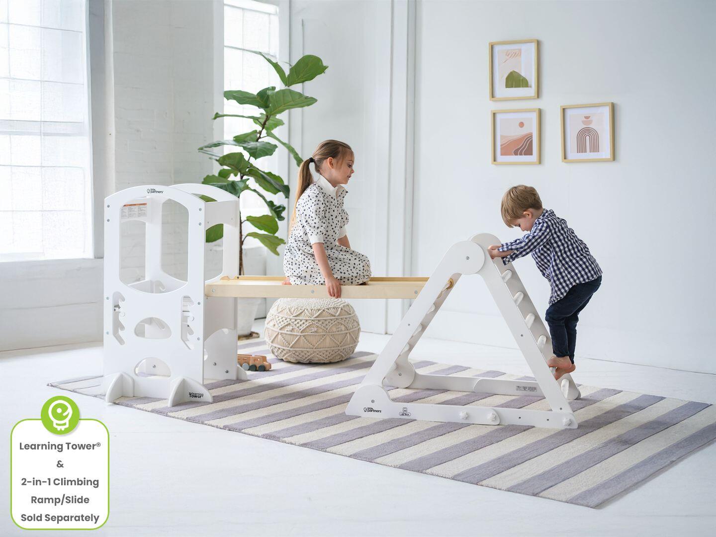 Little Partners Learn 'N Climb Triangle, Soft White, large
