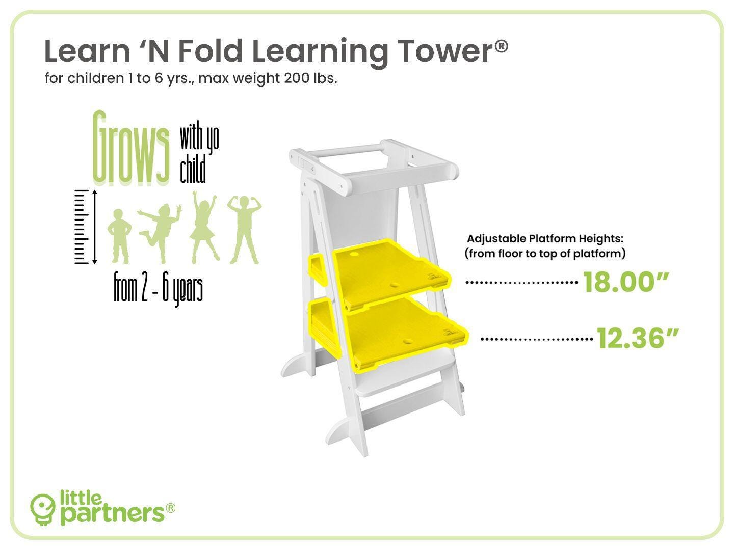Little Partners Toddler Foldable Step Stool, , large