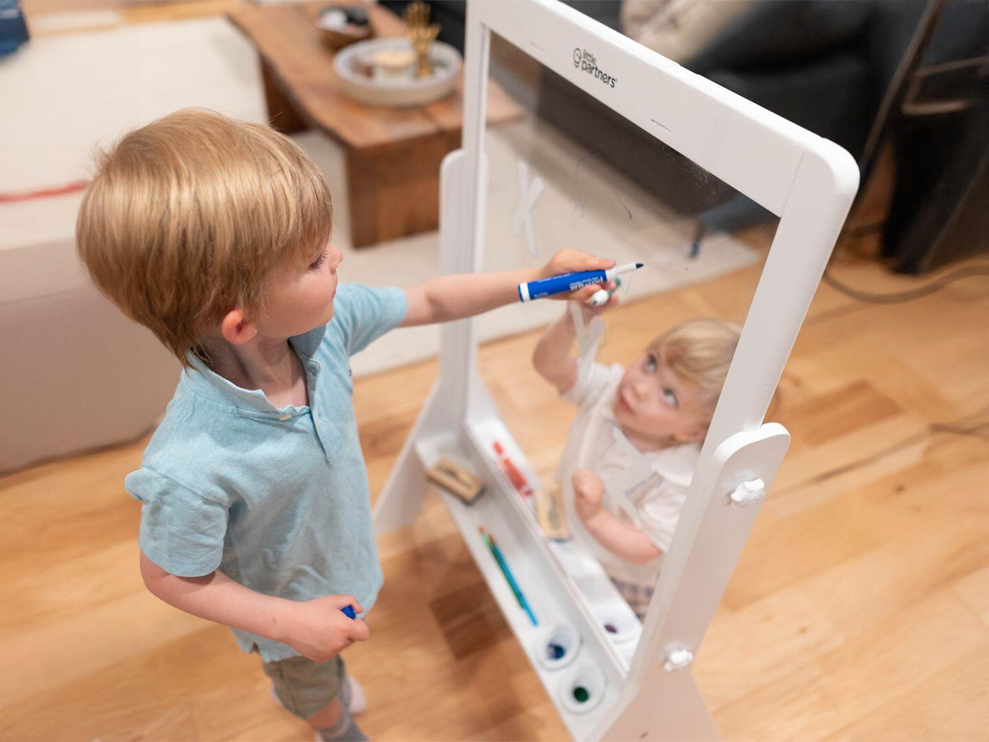 Little Partners Peek-A-Boo Adjustable Art Easel, , large