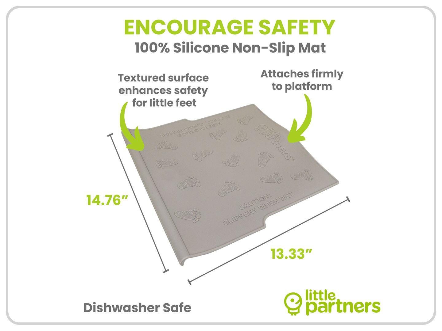 Little Partners Non-Slip Silicone Foldable Mat for Learning Tower, , large