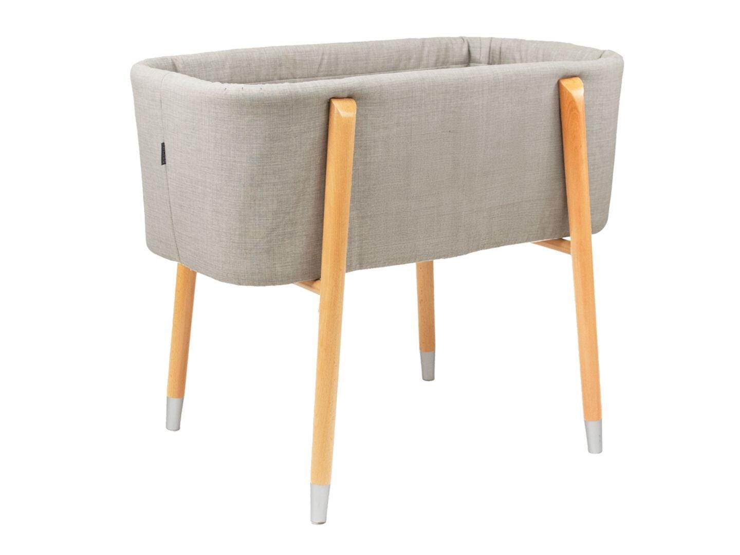 TruBliss Sova Bedside Bassinet, Galaxy Gray/Beige, large