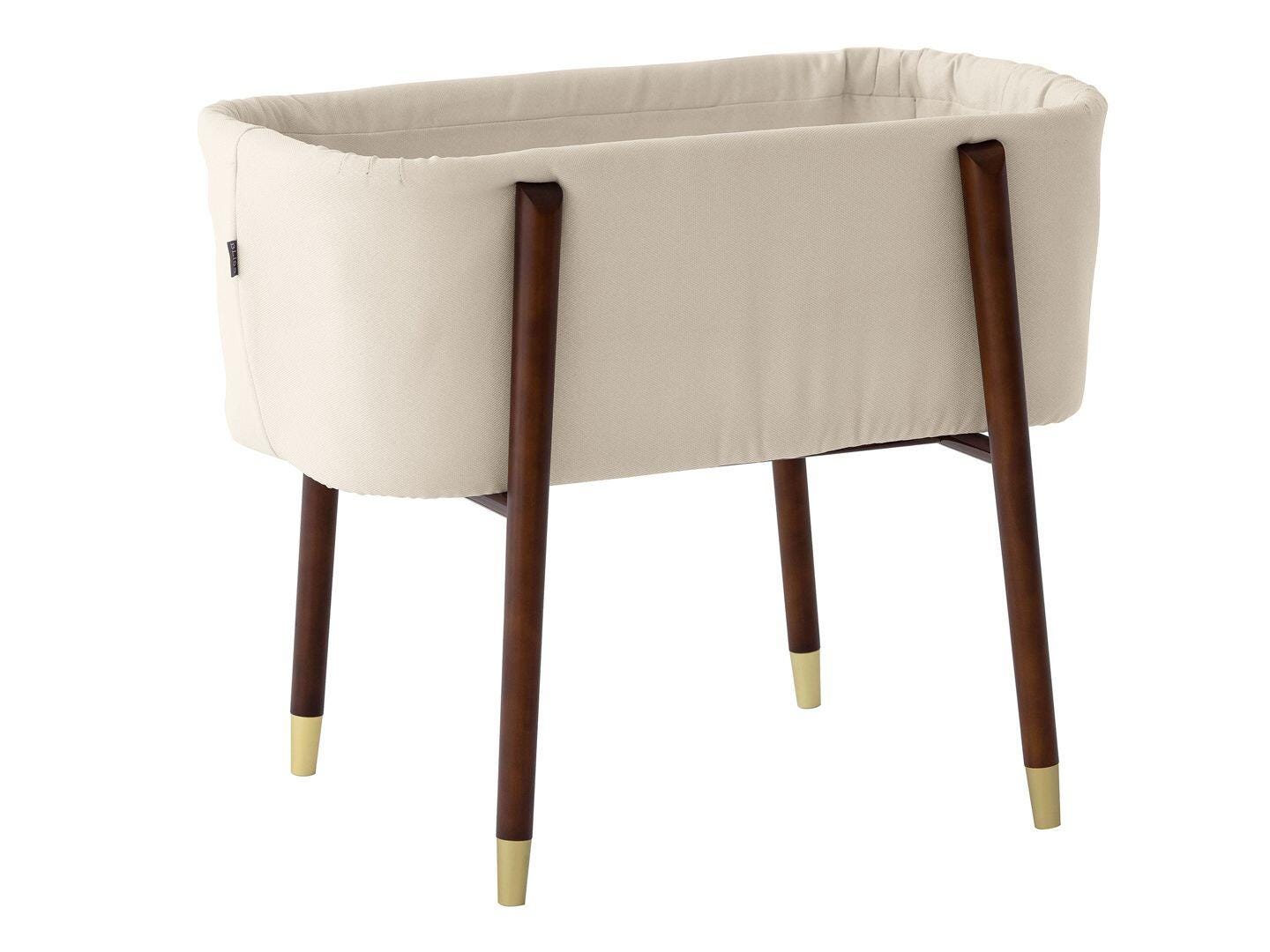 TruBliss Sova Bedside Bassinet, Irish Cream/Brown, large