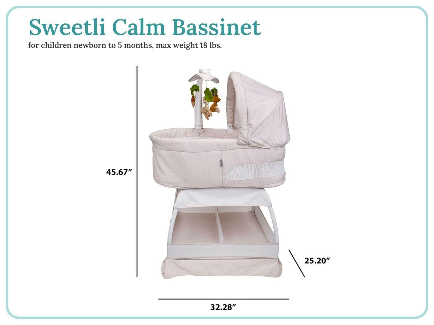 TruBliss Sweetli Calm Bassinet, , large