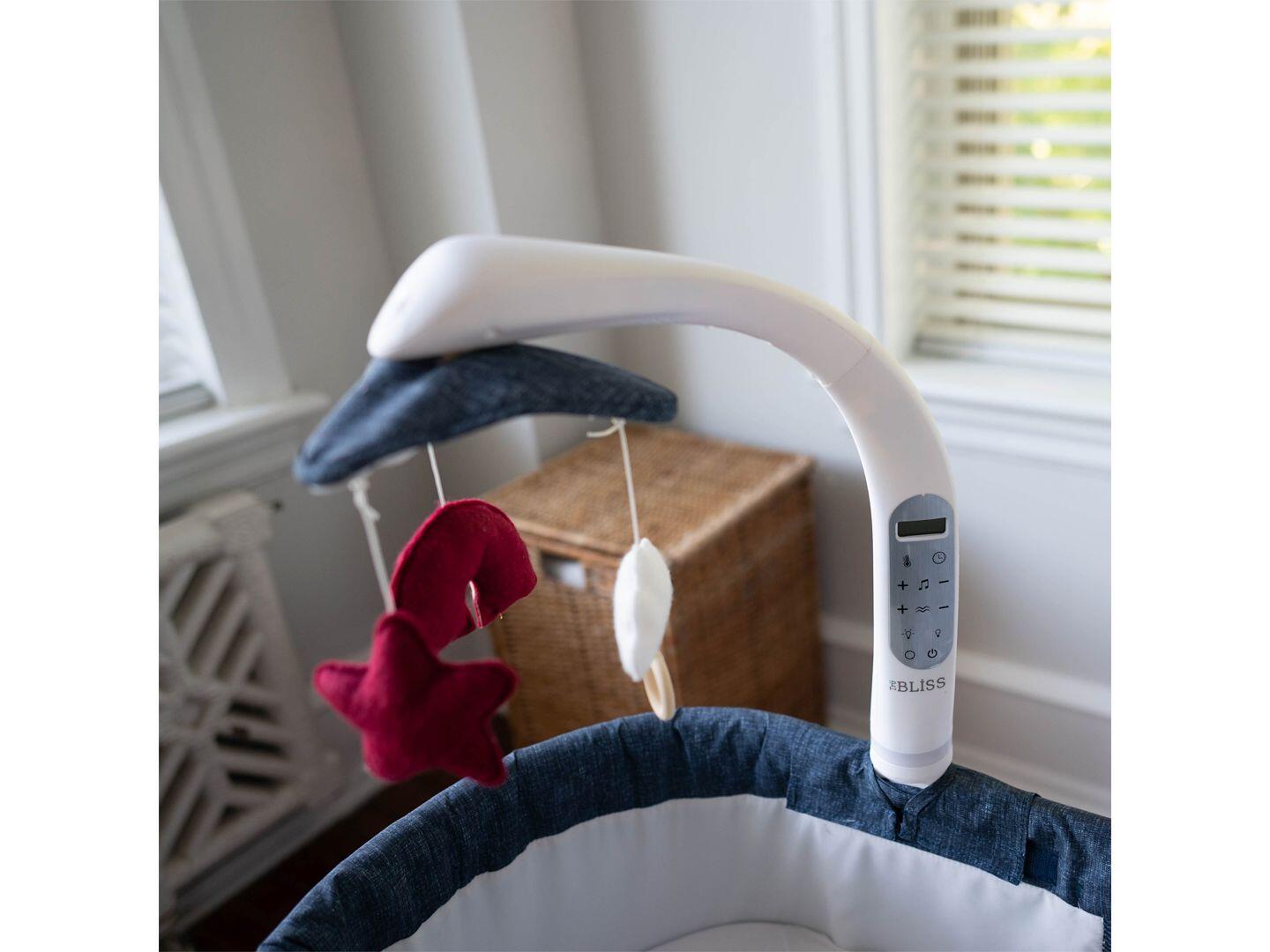 TruBliss Baby Sweetli Nurture Bassinet, Denim Melange, large