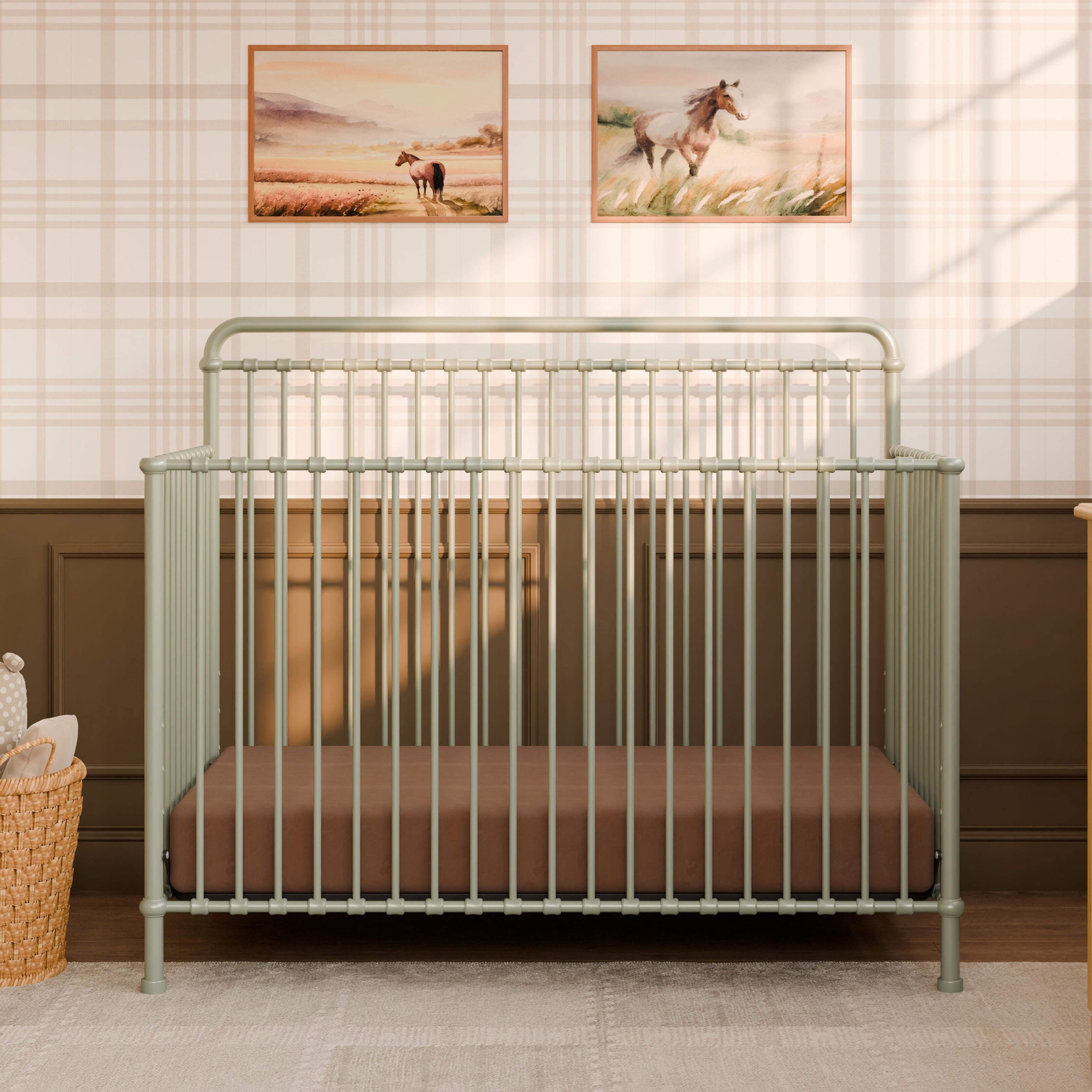 Namesake Winston 4-in-1 Convertible Crib, Heirloom Sage, large