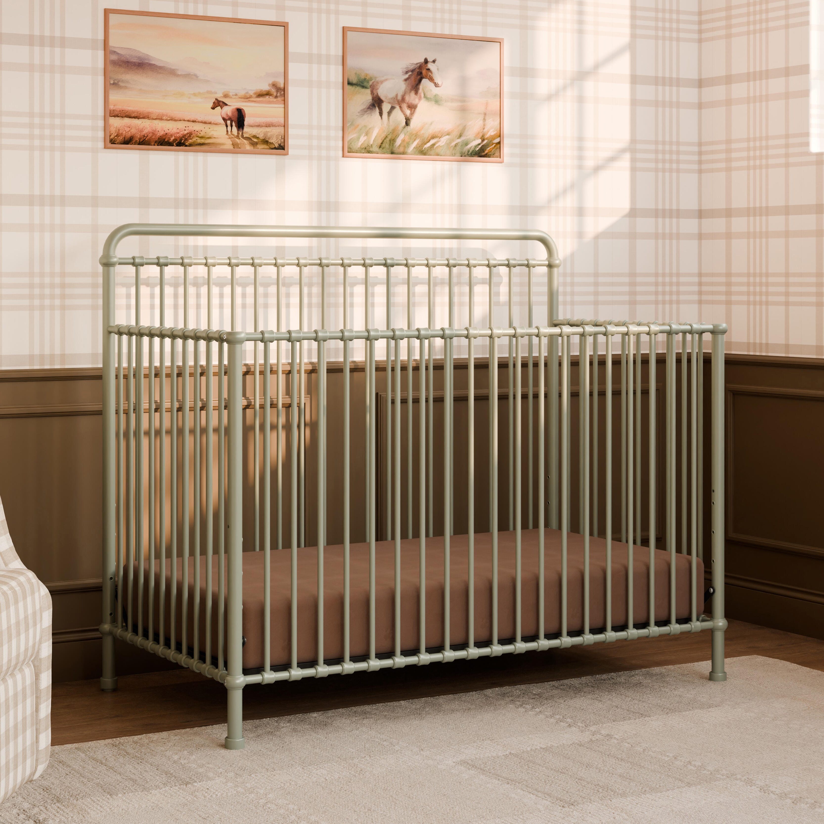 Namesake Winston 4-in-1 Convertible Crib, Heirloom Sage, large