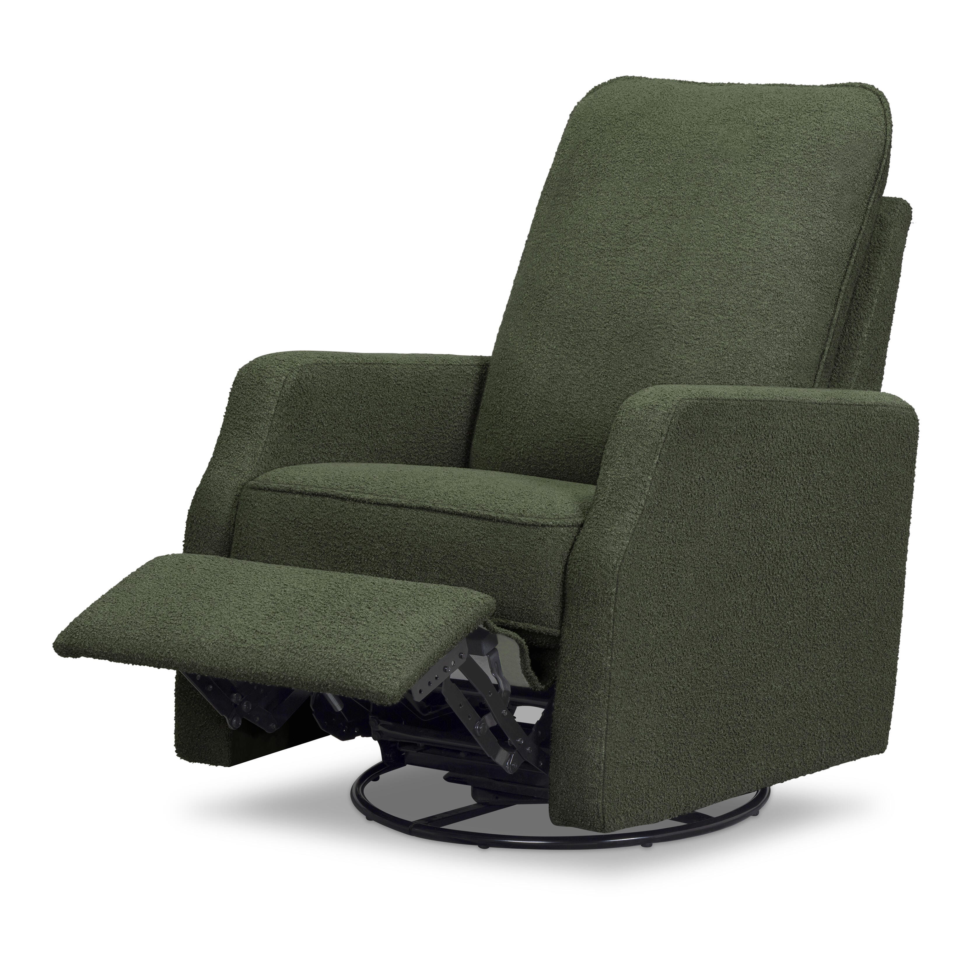 daVinci Lucas Manual Swivel Recliner, Green, large