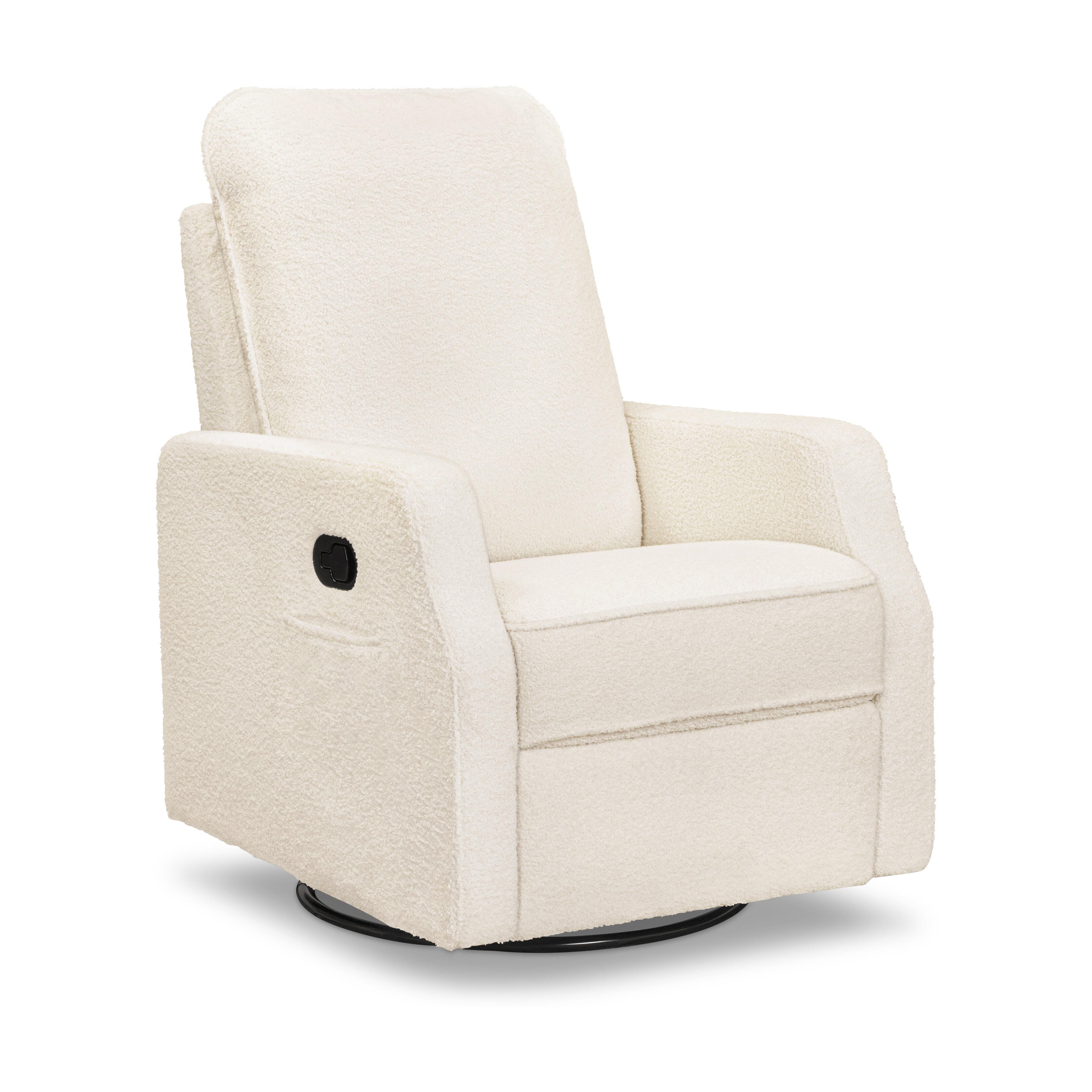 daVinci Lucas Manual Swivel Recliner, Cream, large