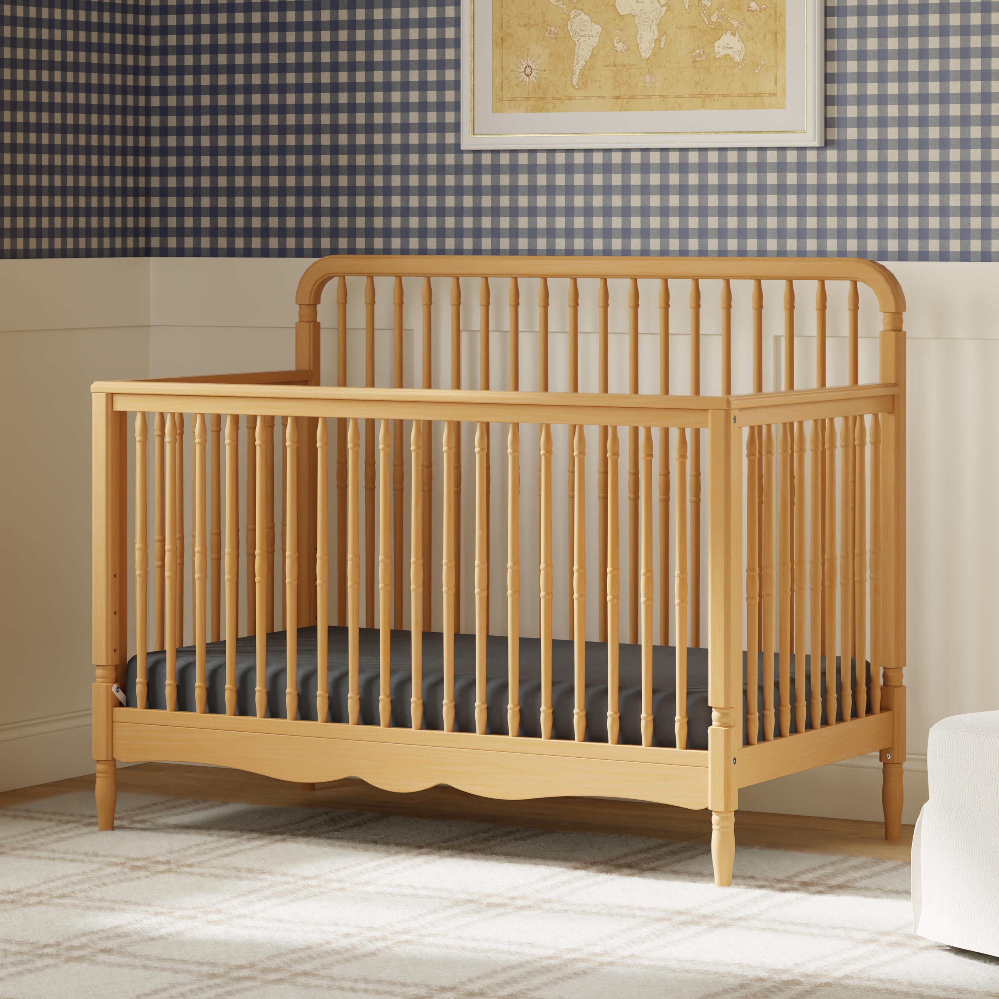 Namesake Liberty 4-in-1 Convertible Crib, Honey, large