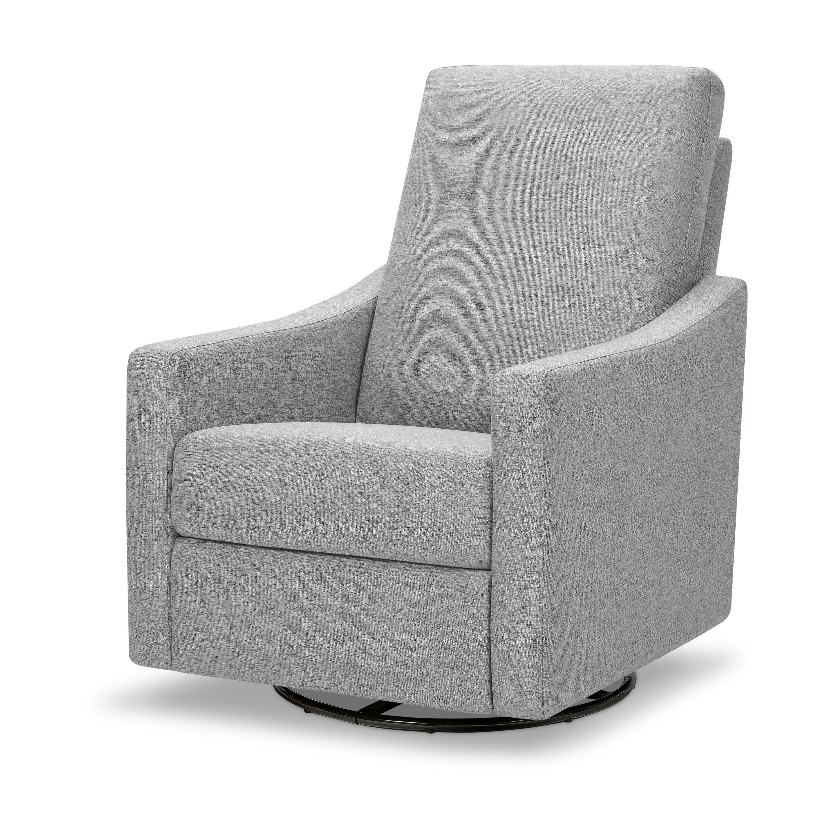 daVinci Jonah Manual Swivel Recliner, Frost Gray, large