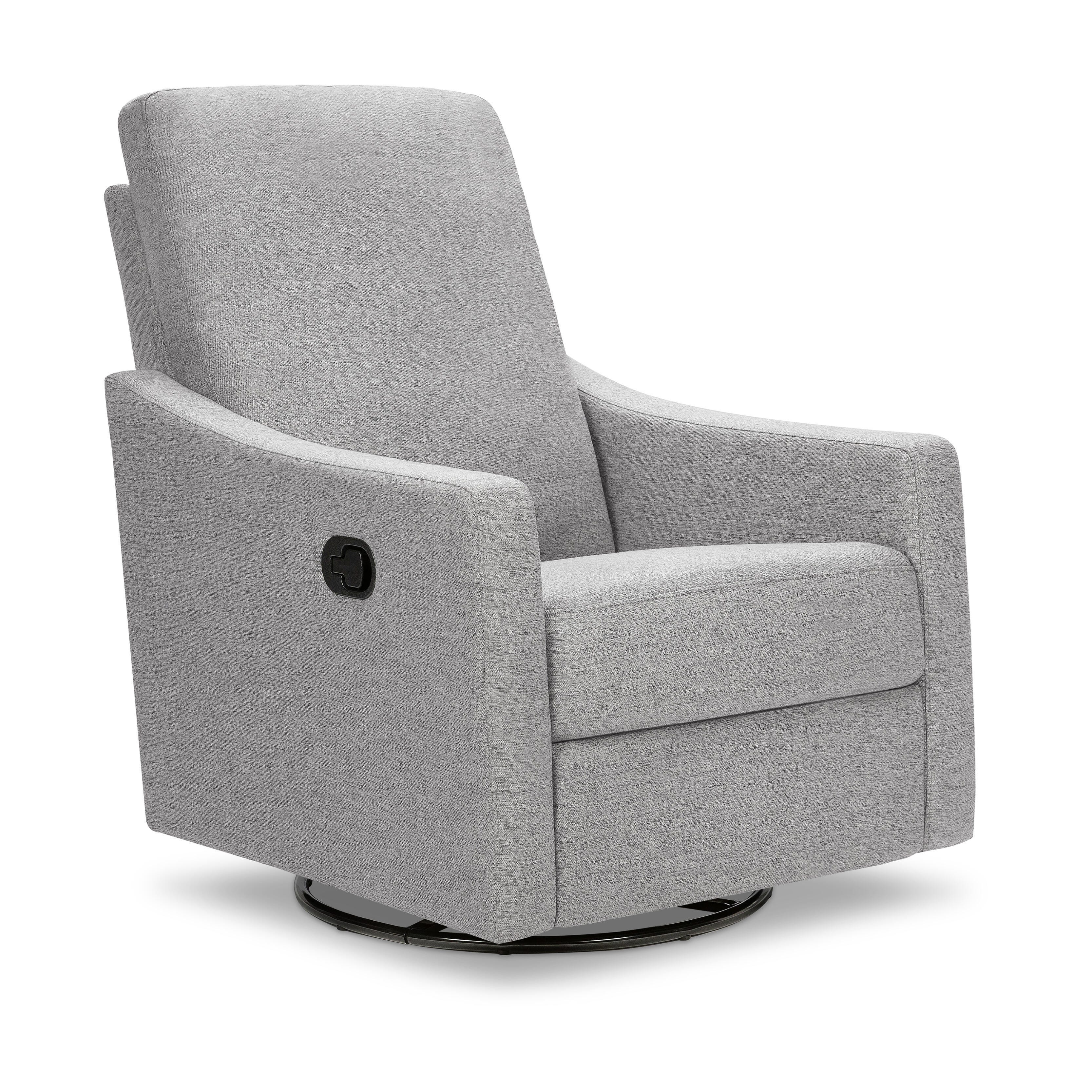 daVinci Jonah Manual Swivel Recliner, Frost Gray, large