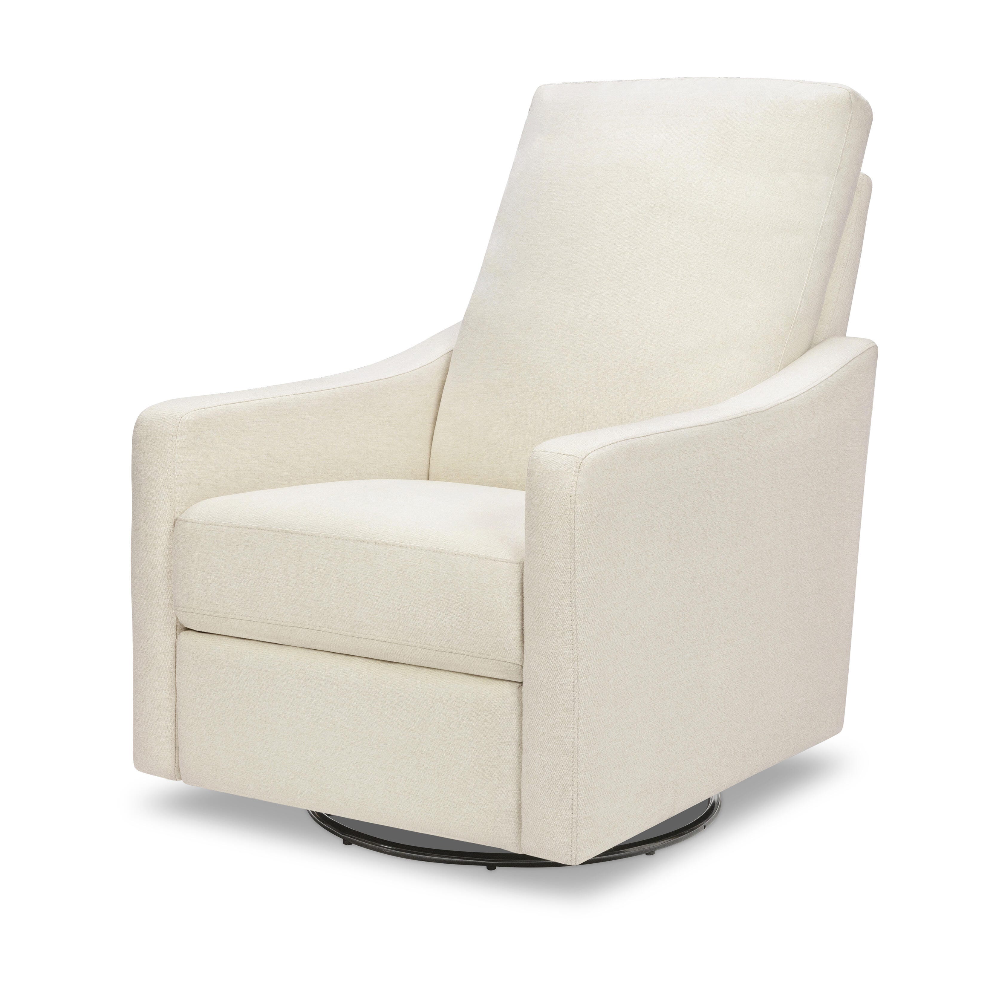 daVinci Jonah Manual Swivel Recliner, Vanilla, large