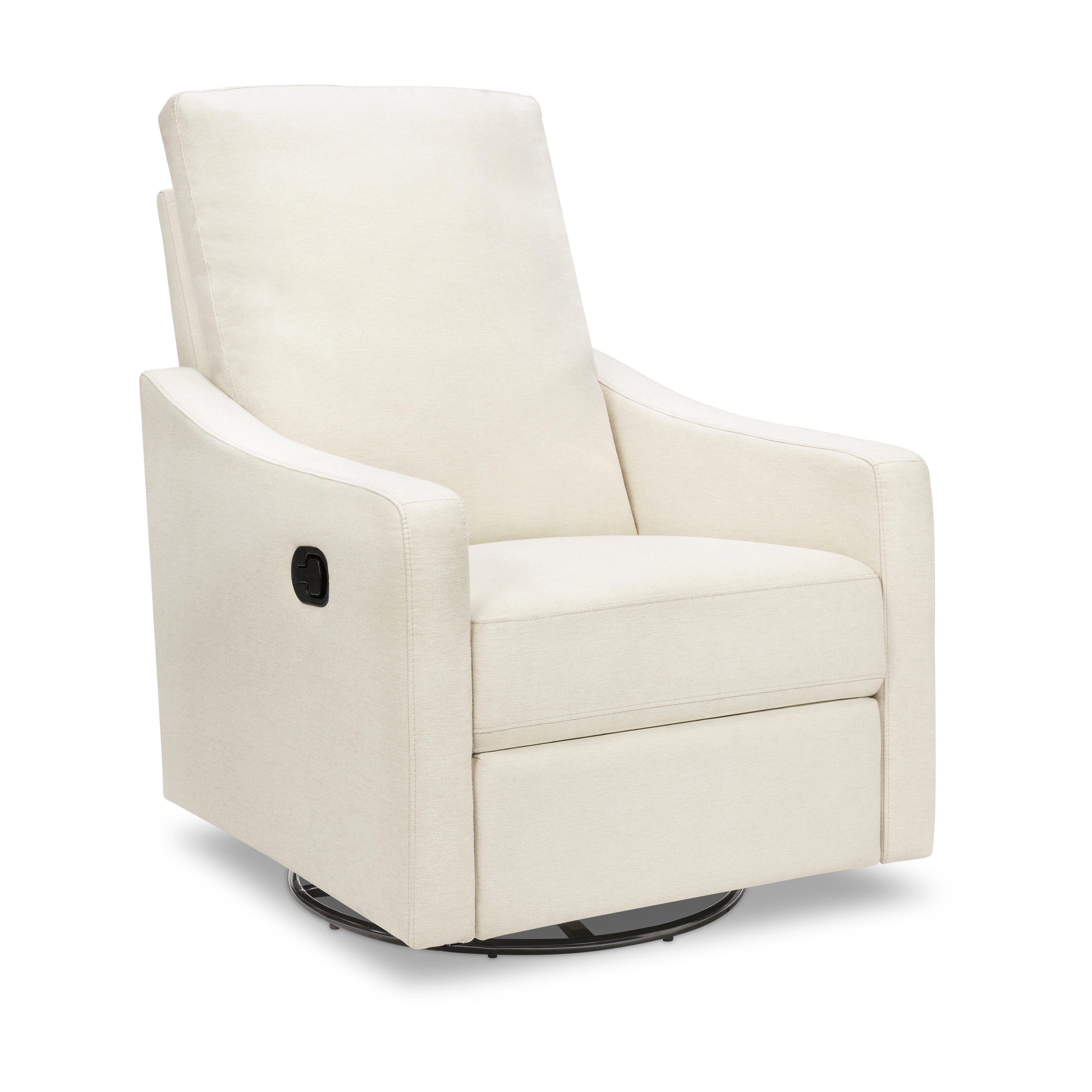 daVinci Jonah Manual Swivel Recliner, Vanilla, large