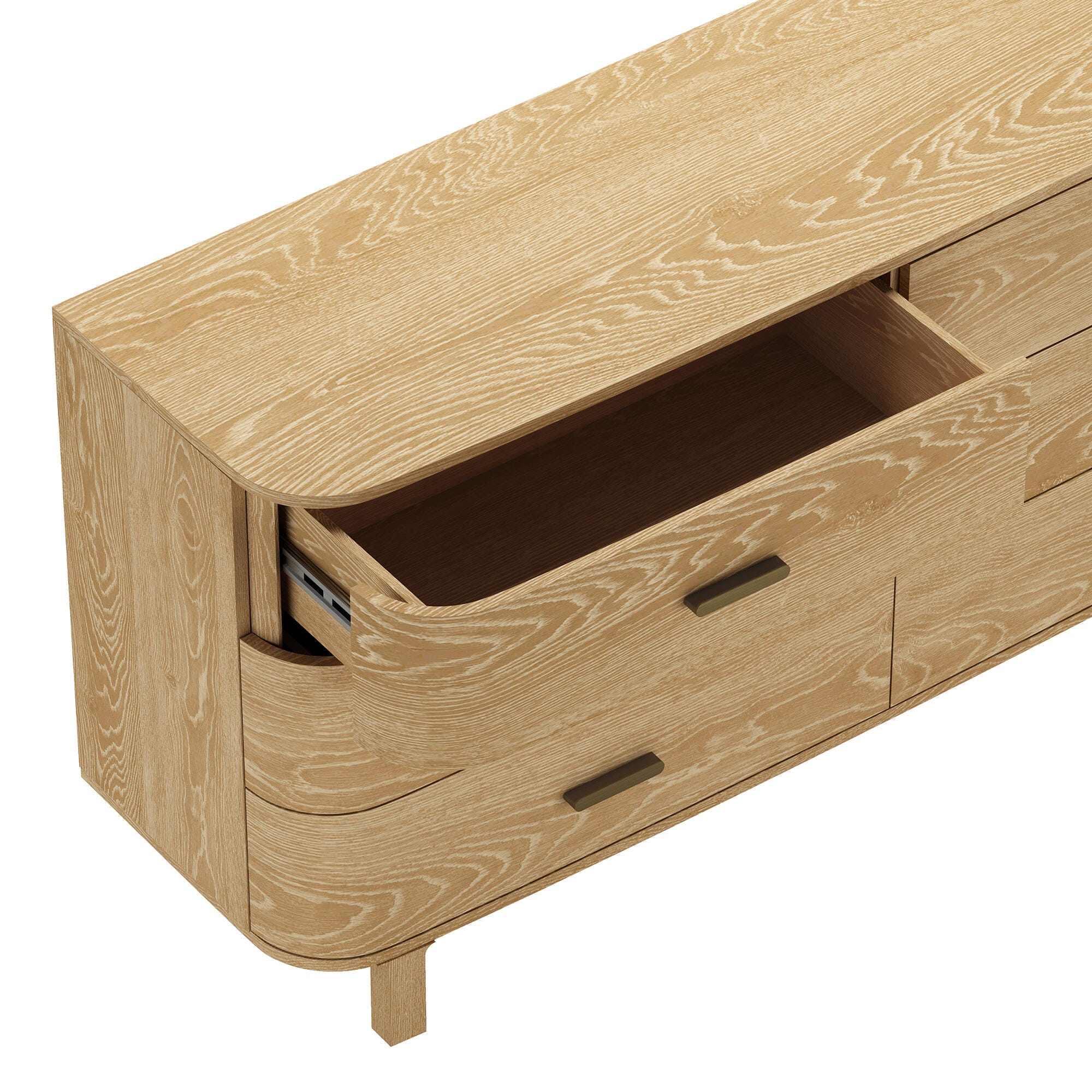 Manhattan Comfort Solara 6 Drawer Dresser, Natural Oak, large
