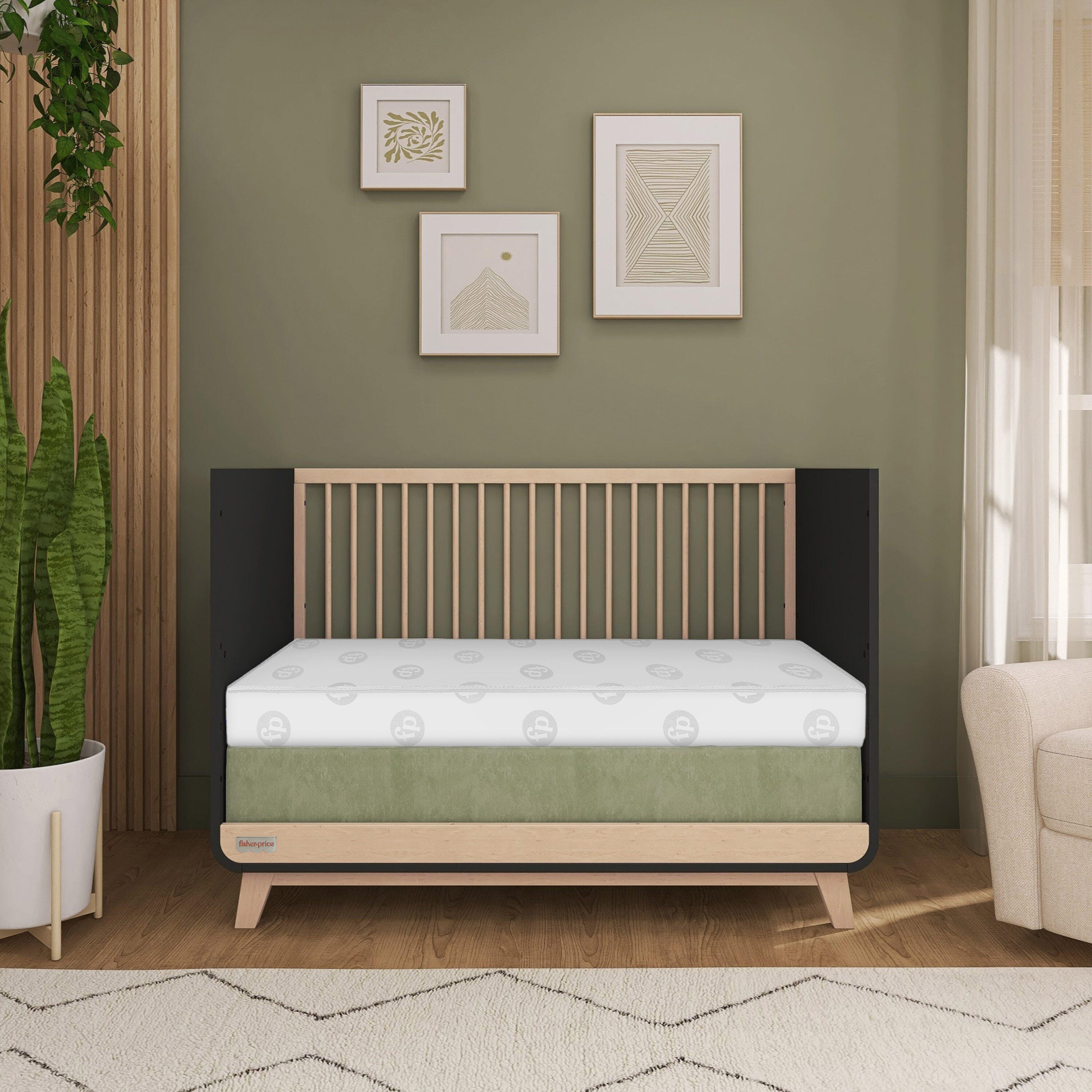 Fisher-Price Hello Rainbow Crib and Toddler Mattress