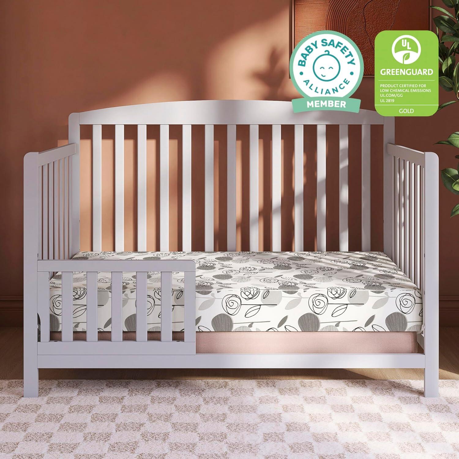 Dream On Me Hush Haven Crib and Toddler Mattress, , large