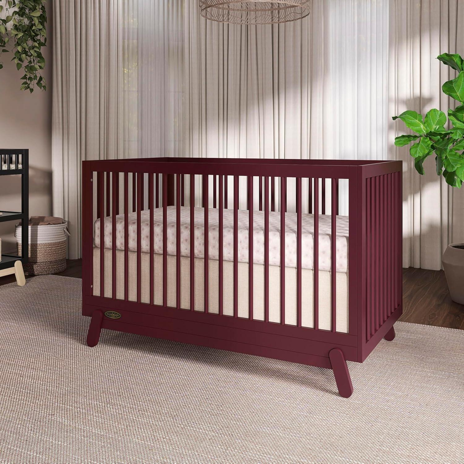 Dream On Me Hygge 5-in-1 Convertible Crib, Auburn, rollover