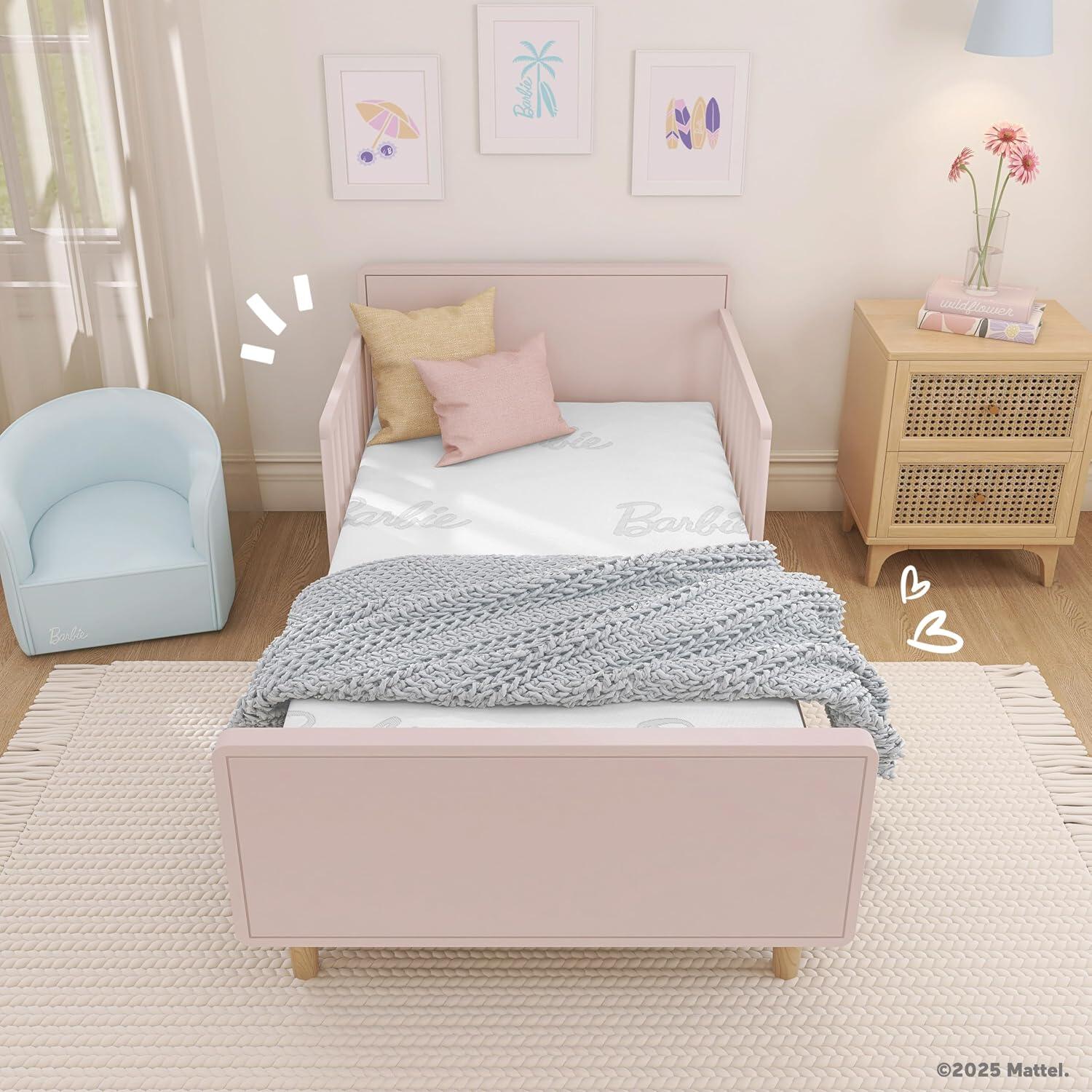 Barbie Chasing Dreams Crib and Toddler Mattress