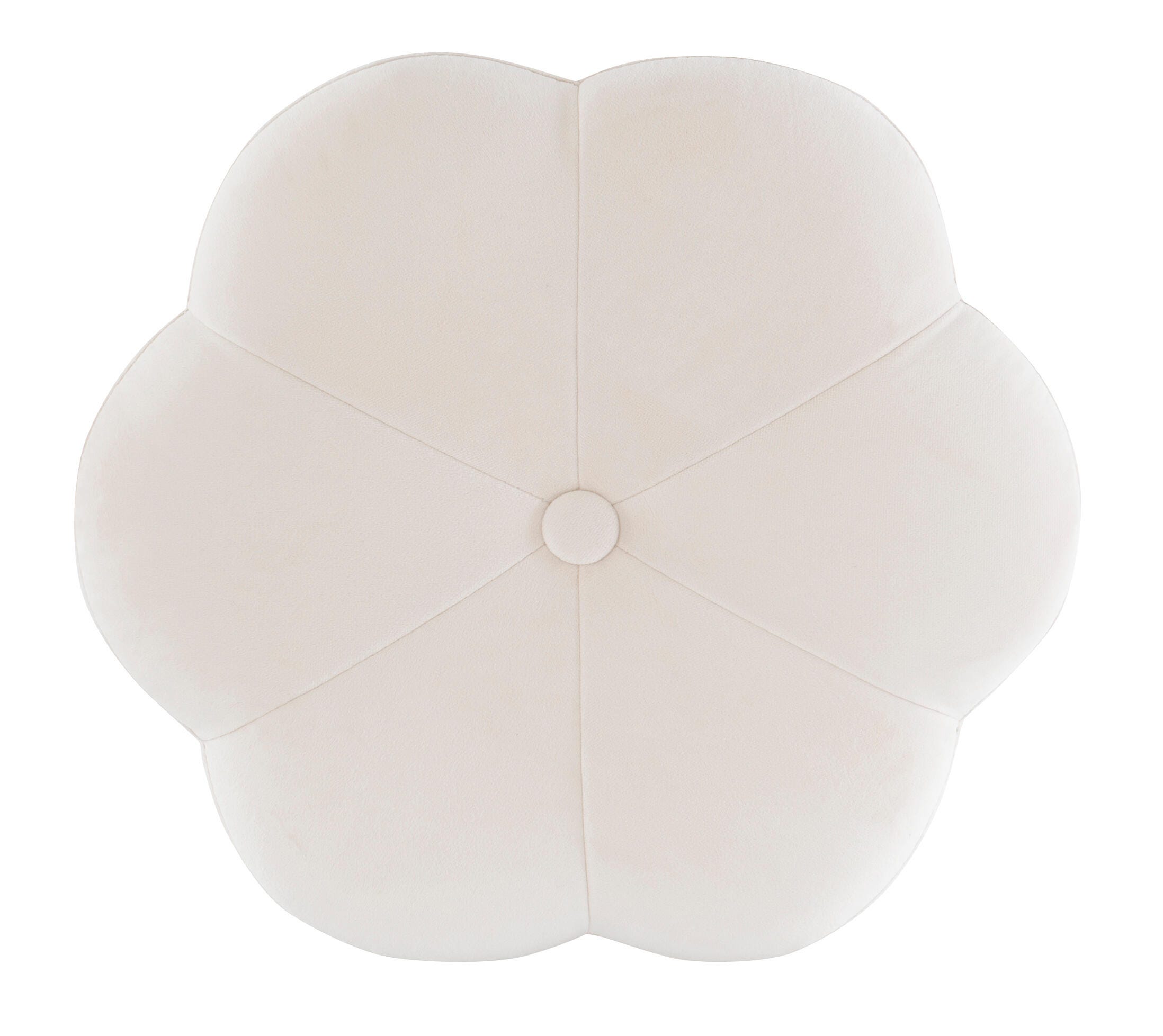 Linon Veda Vanity Stool, White, large