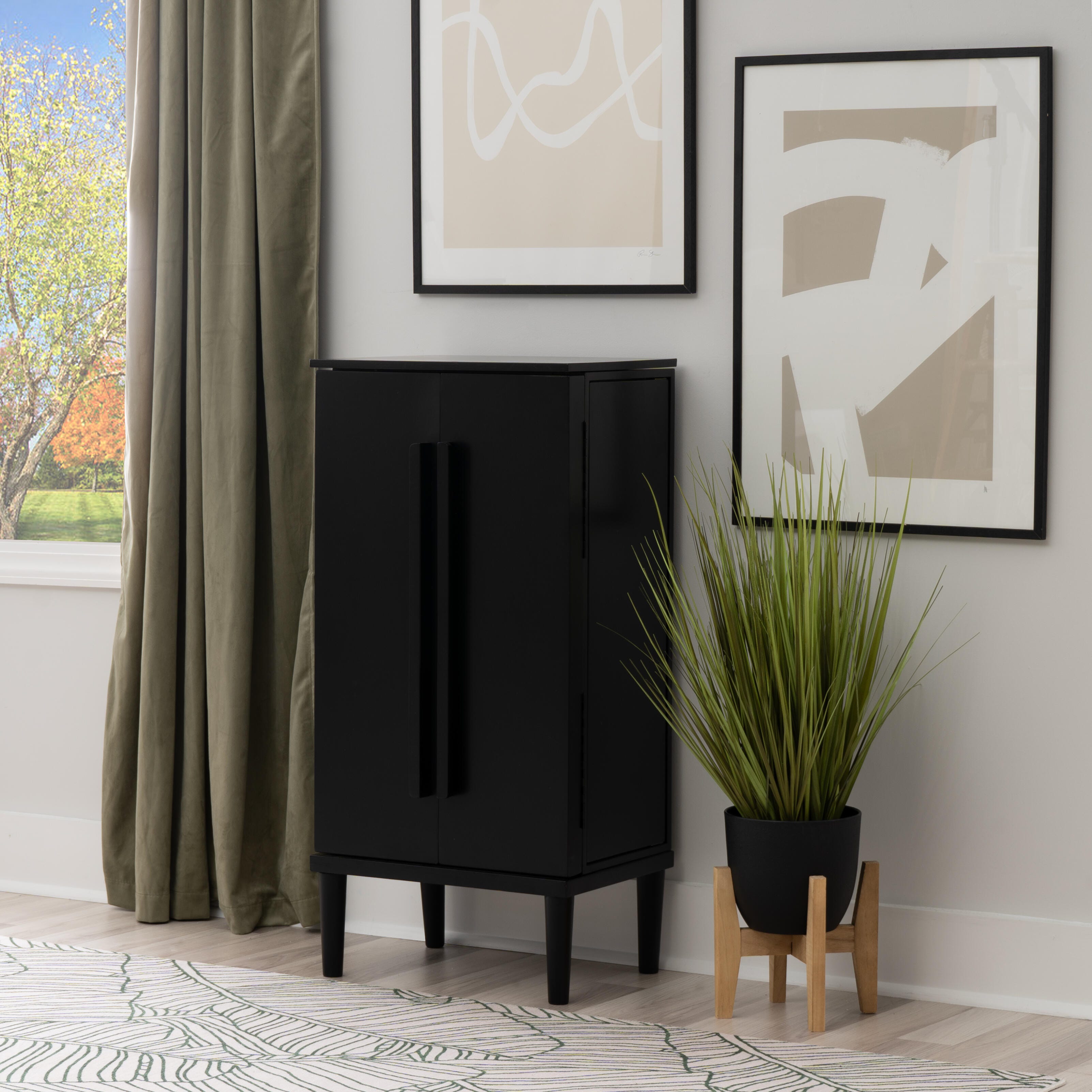 Linon Milna 7 Drawer Armoire, , rollover
