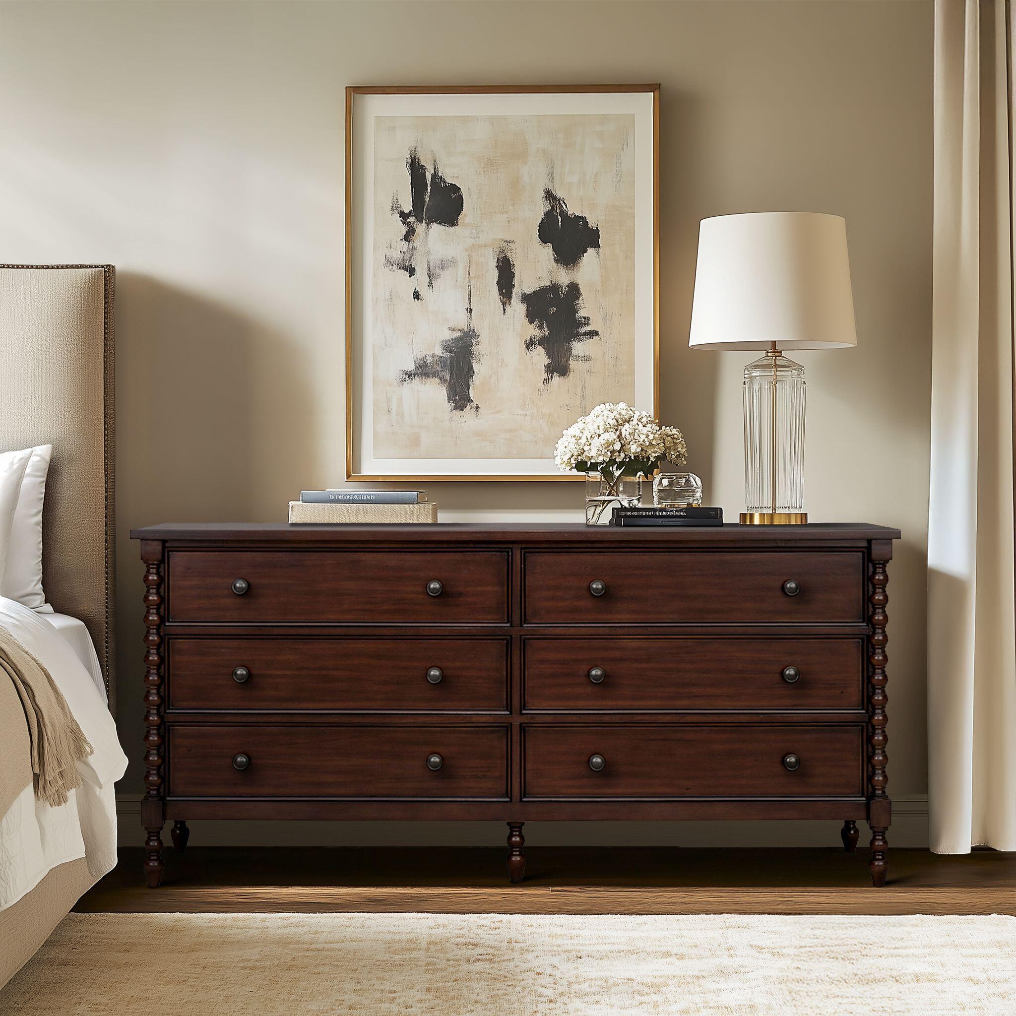 Madison Park Signature Beckett 6 Drawer Dresser, Morocco Brown, rollover