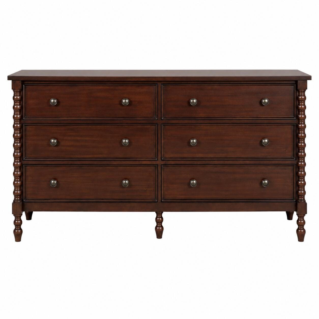 Madison Park Signature Beckett 6 Drawer Dresser, Morocco Brown, large