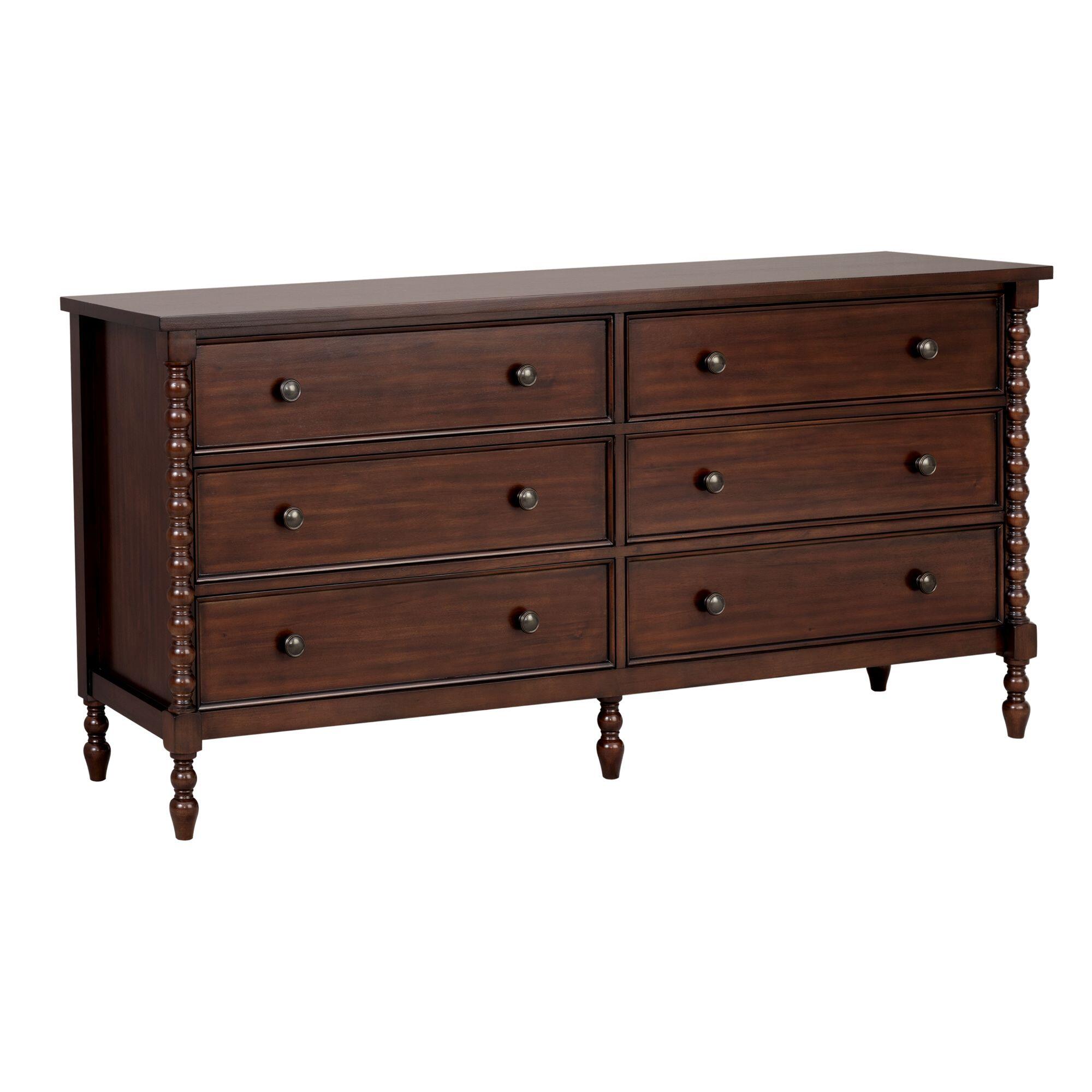 Madison Park Signature Beckett 6 Drawer Dresser, Morocco Brown, large