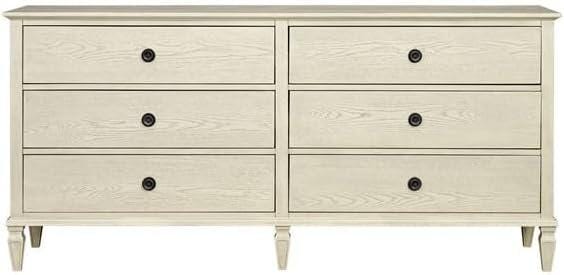 Madison Park Signature Victoria 6 Drawer Dresser, Antique Cream, large