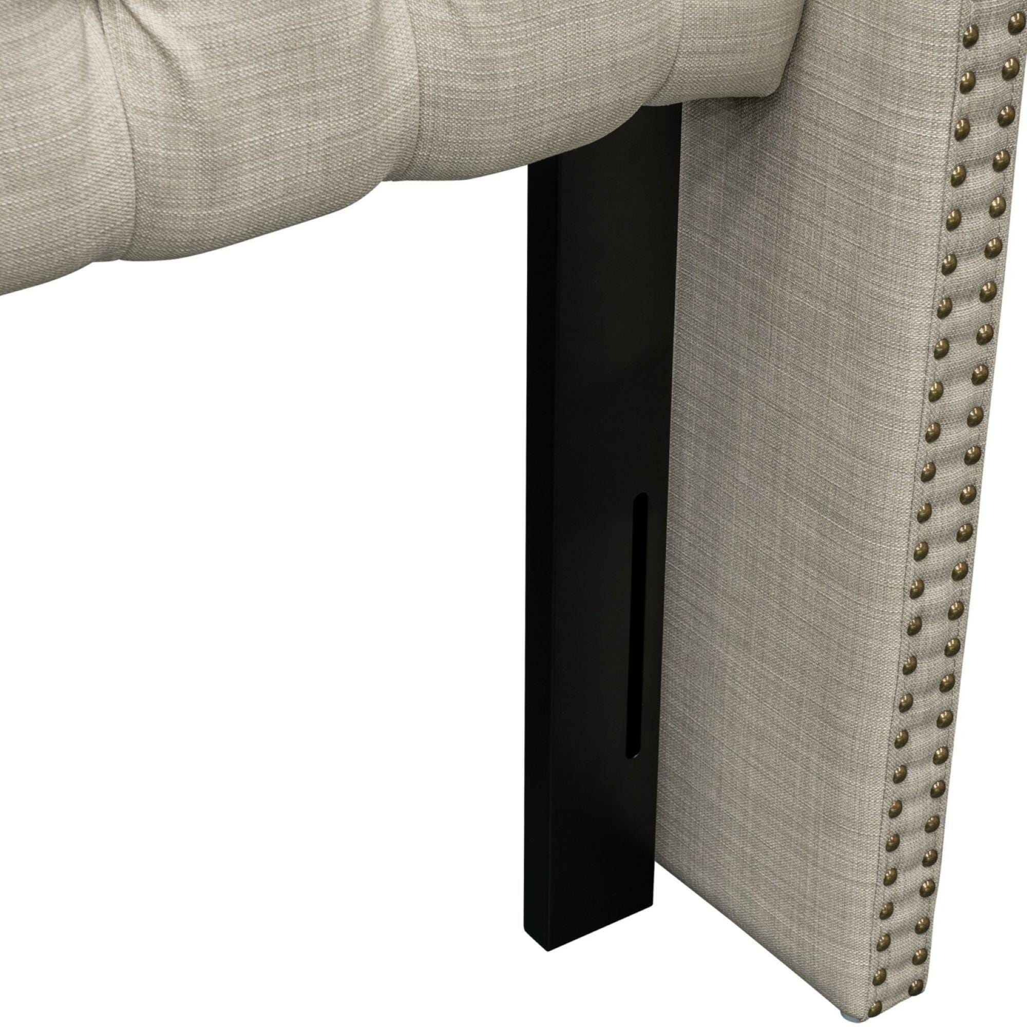 Madison Park Amelia Upholstered Full/Queen Headboard, Beige, large