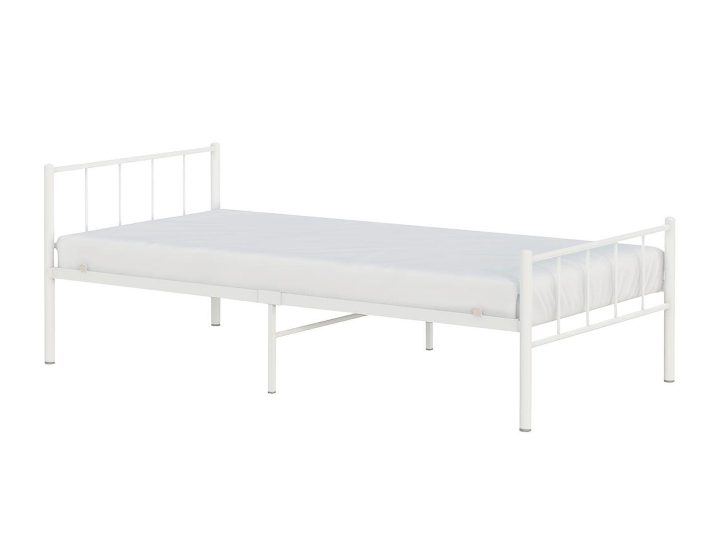 BK Furniture Austin Twin Metal Bed, White, large