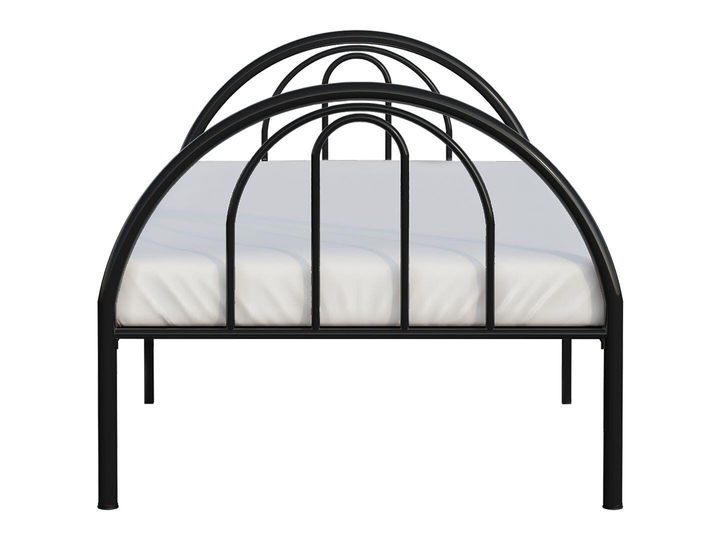 BK Furniture Brroklyn Twin Metal Bed, Black, large