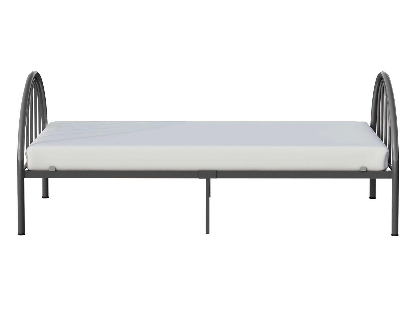 BK Furniture Brroklyn Twin Metal Bed, Earl Gray, large