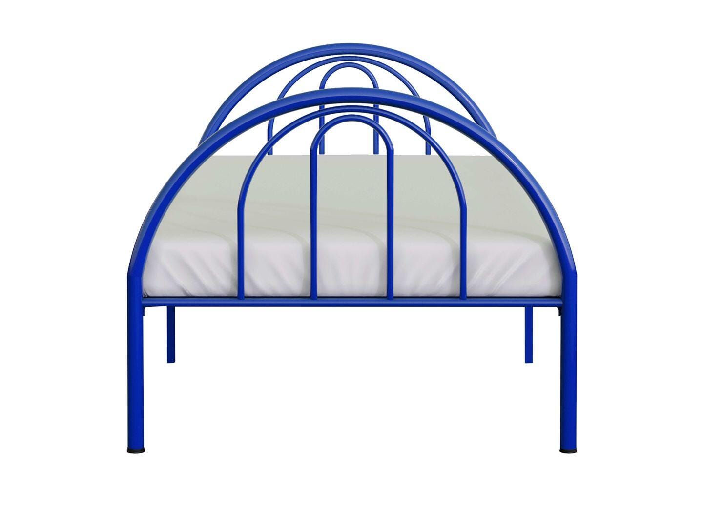 BK Furniture Brroklyn Twin Metal Bed, Blue, large
