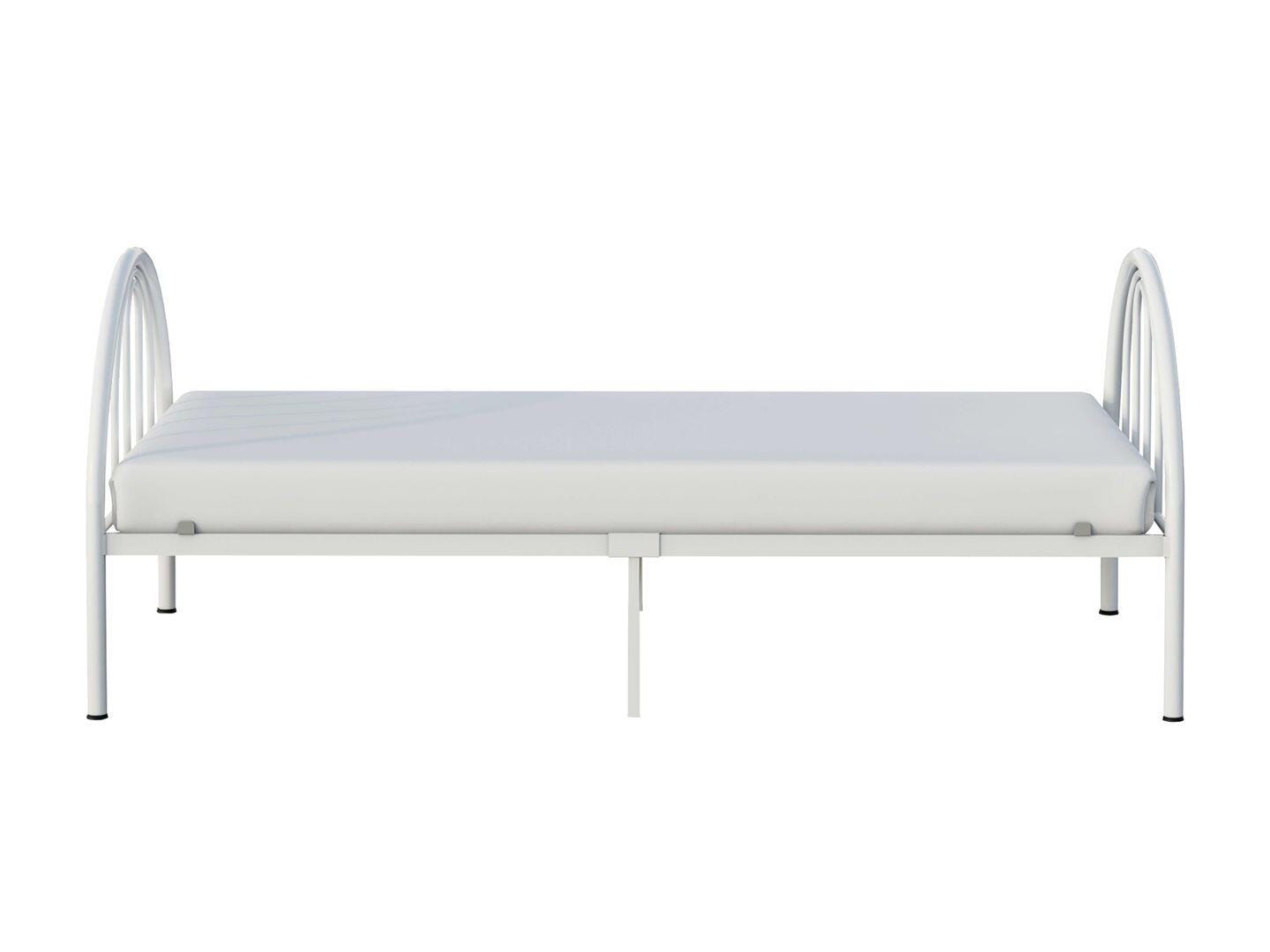BK Furniture Brroklyn Twin Metal Bed, White, large