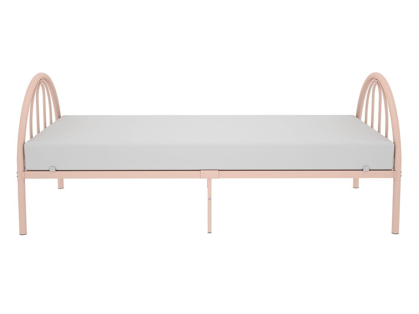 BK Furniture Brroklyn Twin Metal Bed, Clay, large