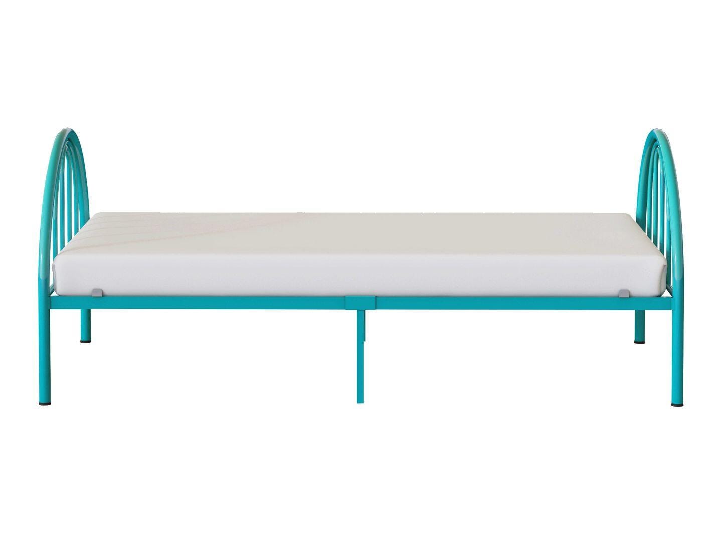 BK Furniture Brroklyn Twin Metal Bed, Turquoise, large