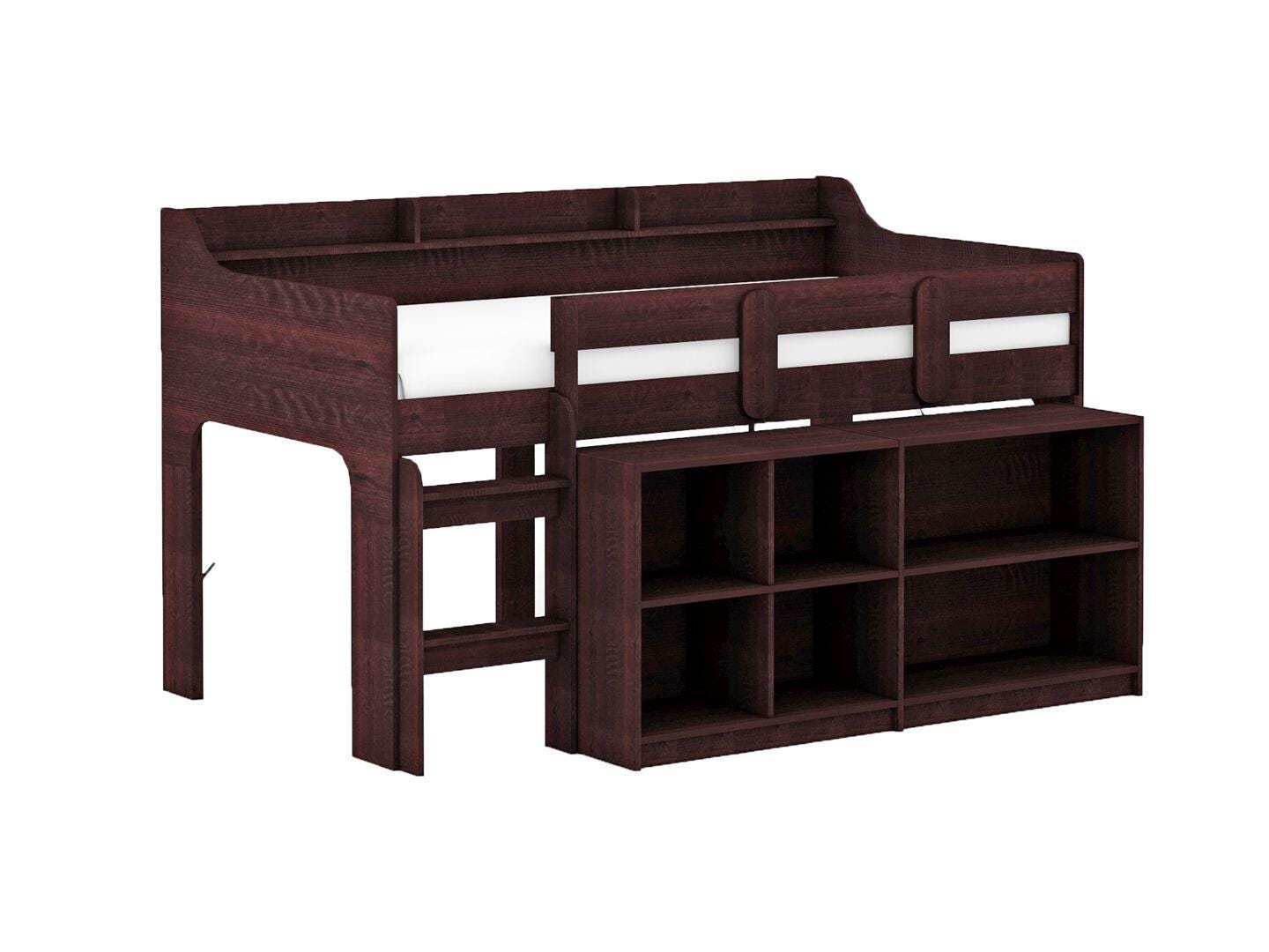 BK Furniture Hamilton Twin Loft Bed with Storage, , large