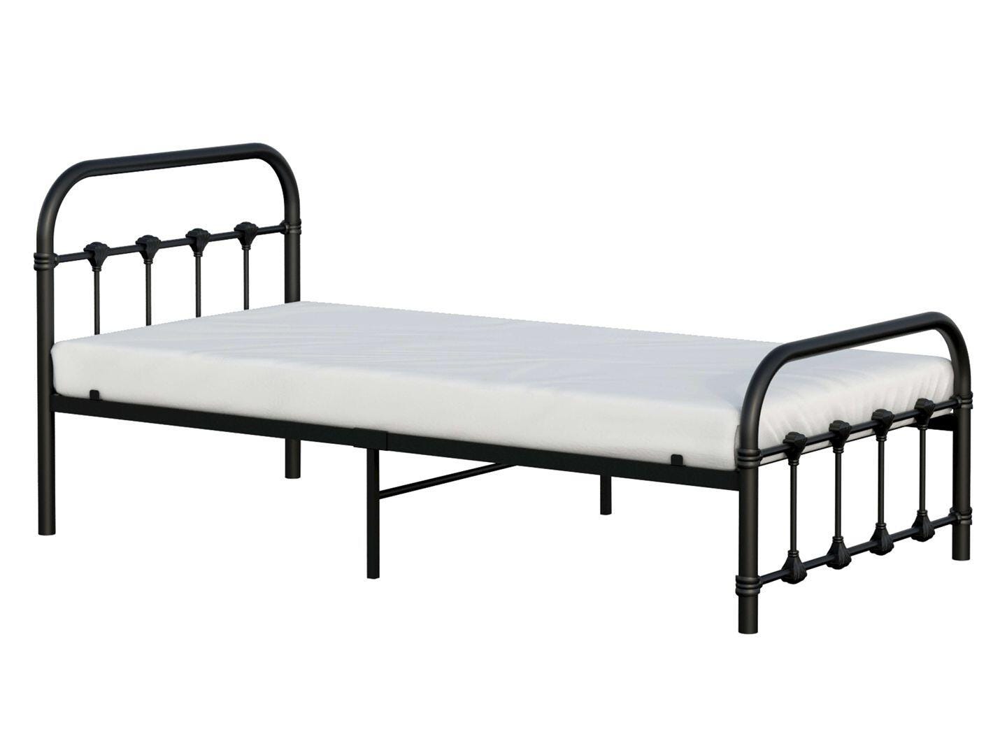 BK Furniture Melissa Twin Metal Bed, Black, large
