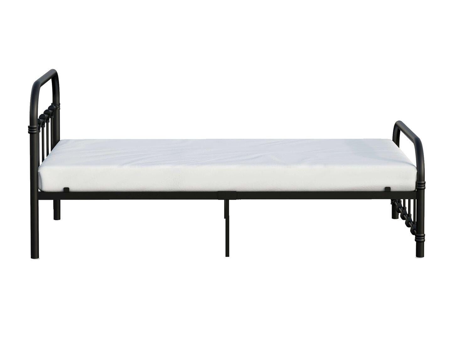 BK Furniture Melissa Twin Metal Bed, Black, large